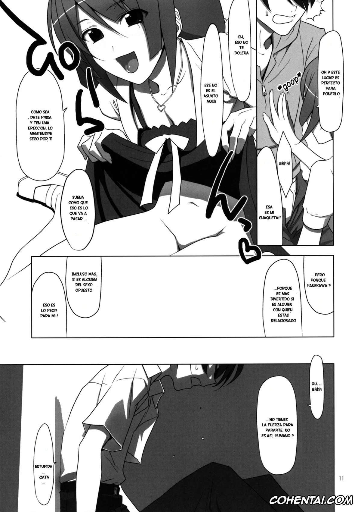 Bakemonogatari xxx, Hitagi Senjougahara xxx, Koyomi Araragi xxx, Tsubasa Hanekawa xxx, PLUNDER (Bakemonogatari), pagina 10