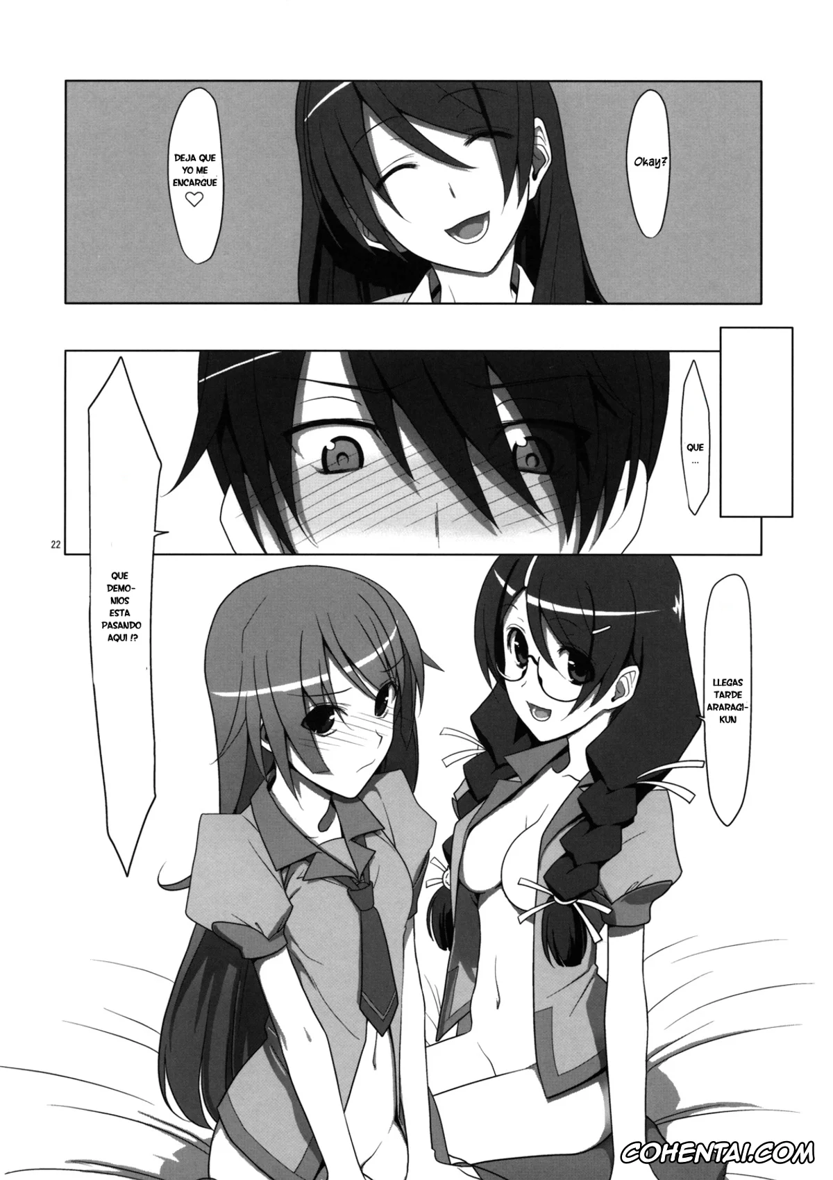 Bakemonogatari hentai, Hitagi Senjougahara hentai, Koyomi Araragi hentai, Tsubasa Hanekawa hentai, PLUNDER (Bakemonogatari), pagina 21