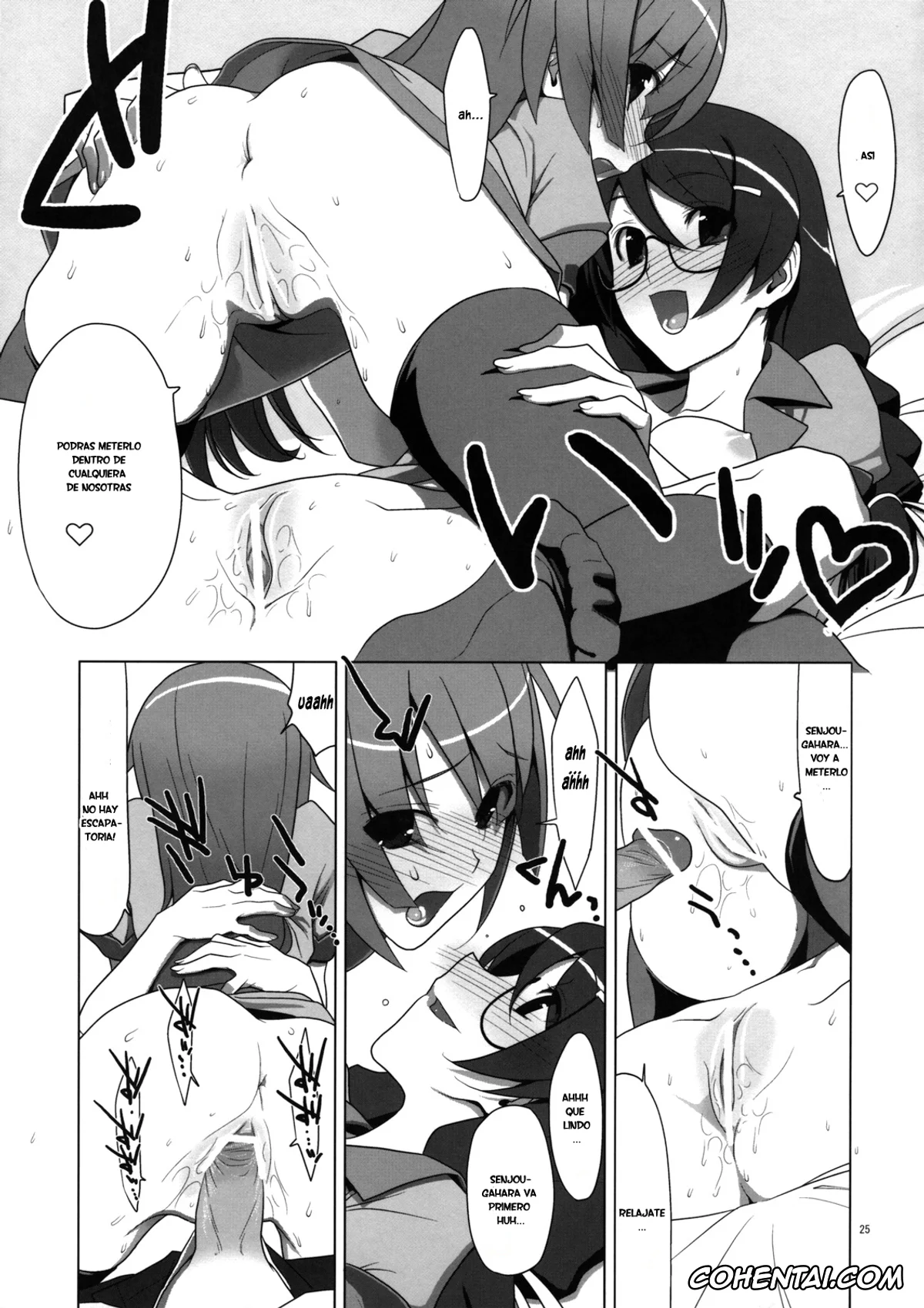 Bakemonogatari hentai, Hitagi Senjougahara hentai, Koyomi Araragi hentai, Tsubasa Hanekawa hentai, PLUNDER (Bakemonogatari), pagina 24