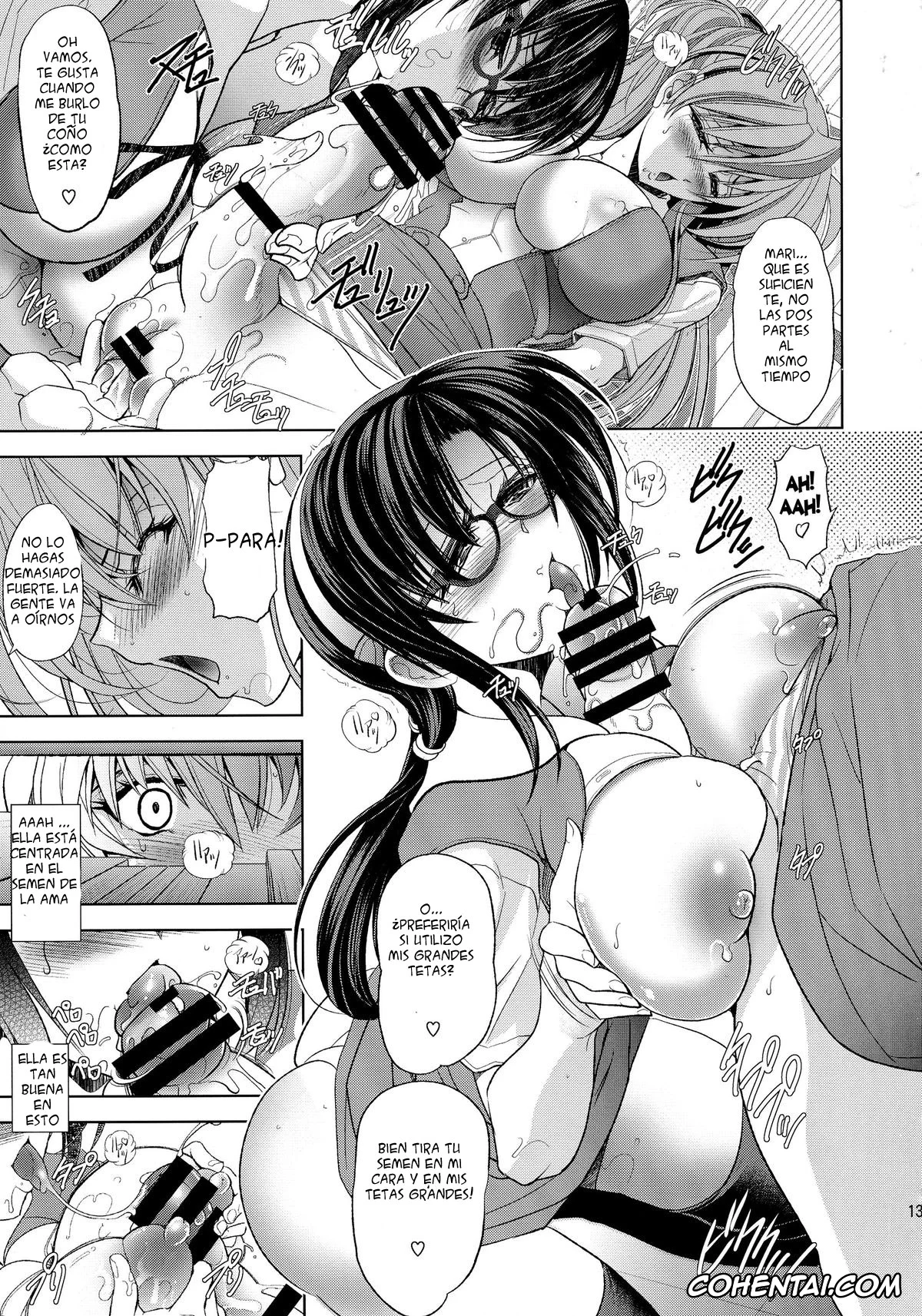 Neon Genesis Evangelion xxx, Asuka Langley Soryu xxx, Mari Illustrious Makinami xxx, Rei Ayanami xxx, Kashidashichuu (Neon Genesis Evangelion), pagina 13