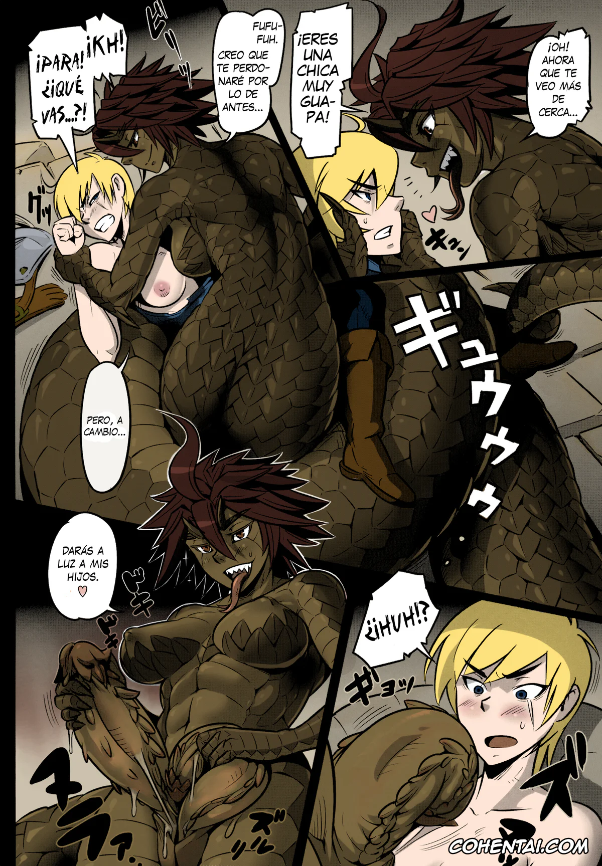 Original porno, Uroko no Kazu dake Aishite Ageru! | ¡Te querré tanto como el número de escamas que tengo! (Hyakki Yakou Lv.2 Lizerds), pagina 2