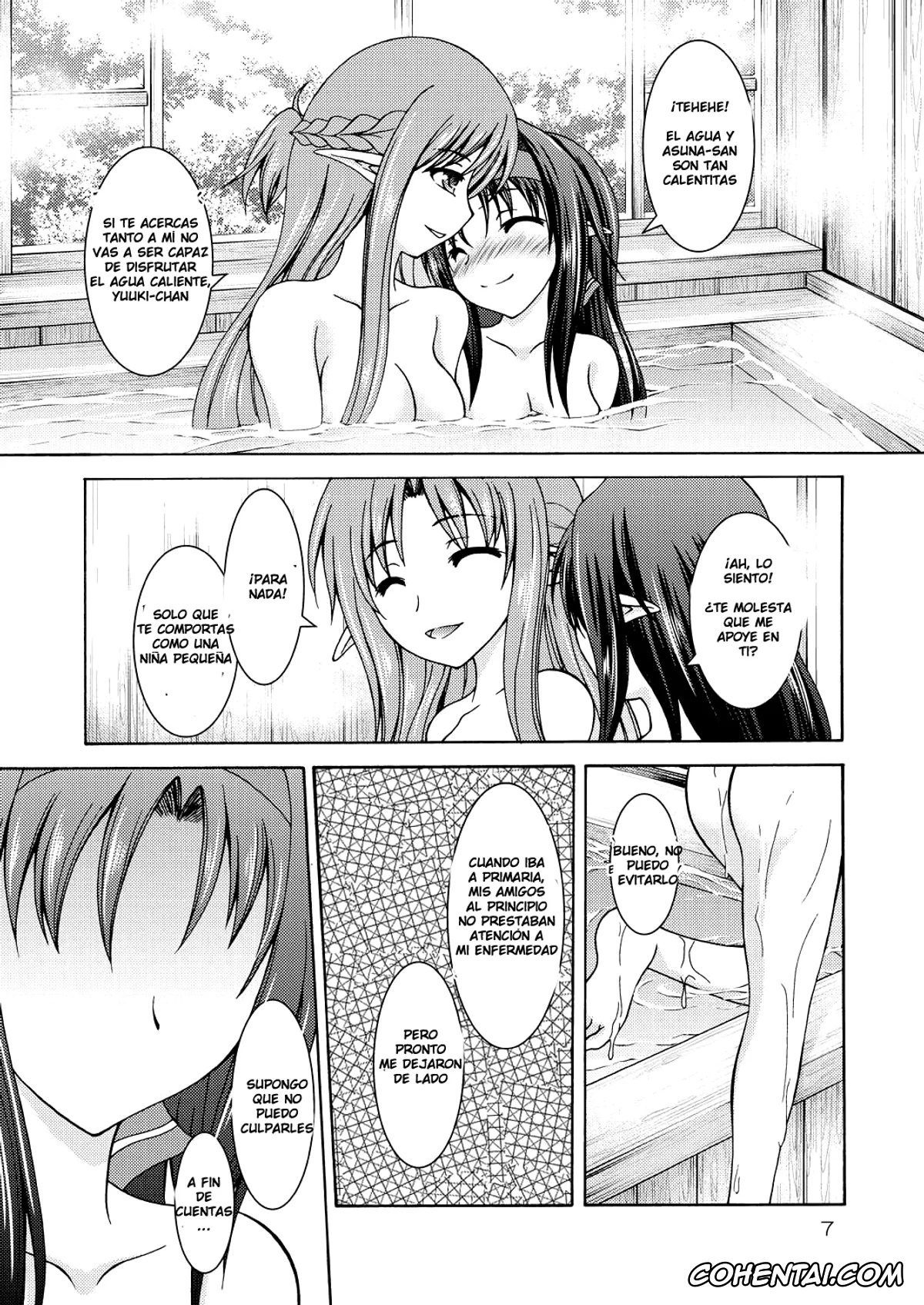 Sword Art Online xxx, Asuna Yuuki xxx, Yuuki Konno xxx, Mother’s warmth (Sword Art Online), pagina 7