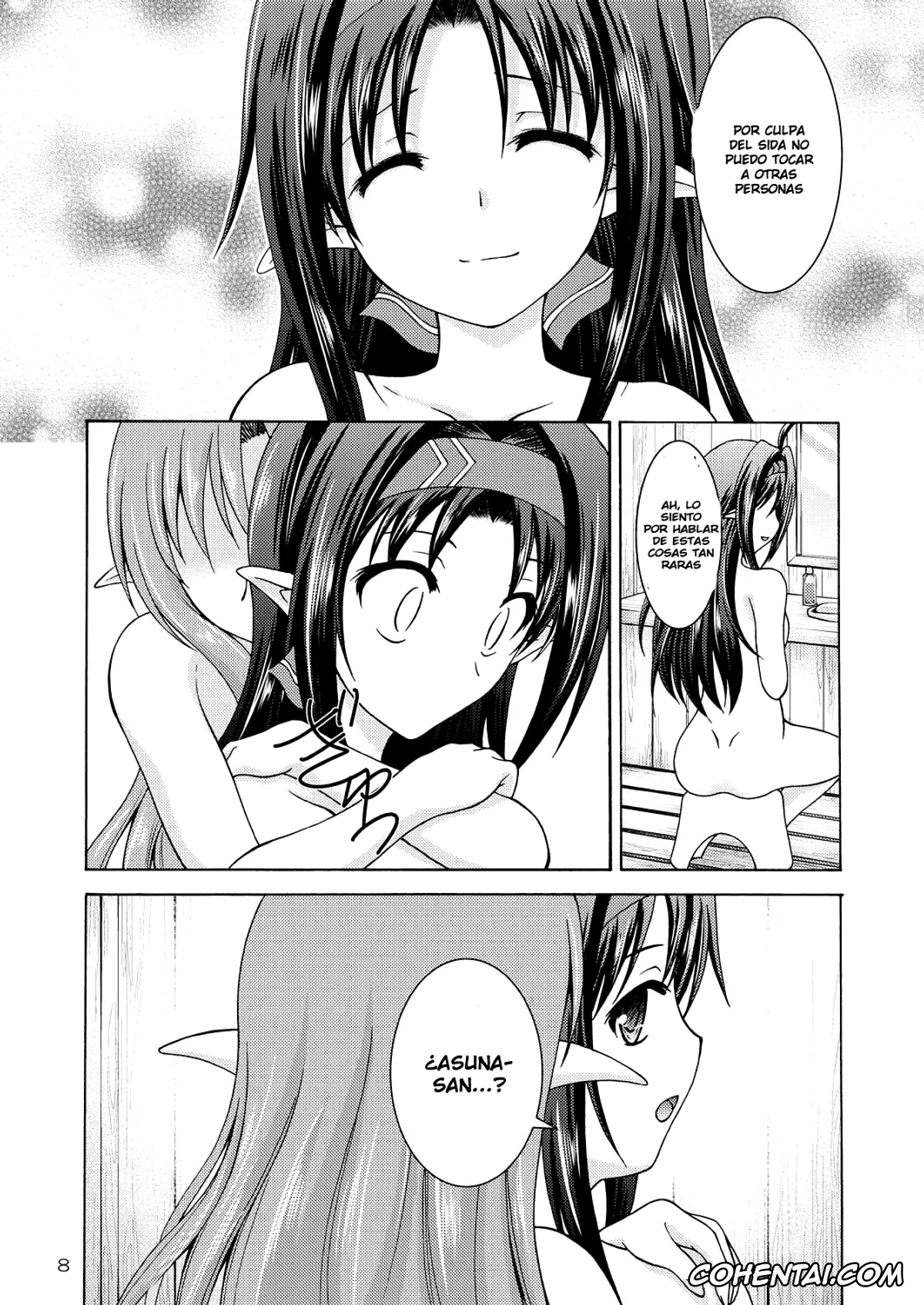 Sword Art Online porno, Asuna Yuuki porno, Yuuki Konno porno, Mother’s warmth (Sword Art Online), pagina 8