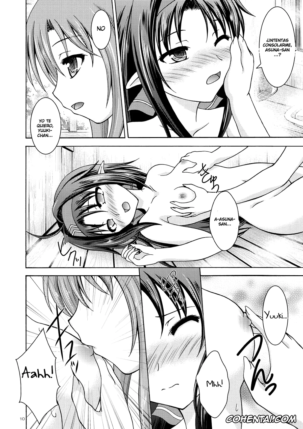 Sword Art Online xxx, Asuna Yuuki xxx, Yuuki Konno xxx, Mother’s warmth (Sword Art Online), pagina 10