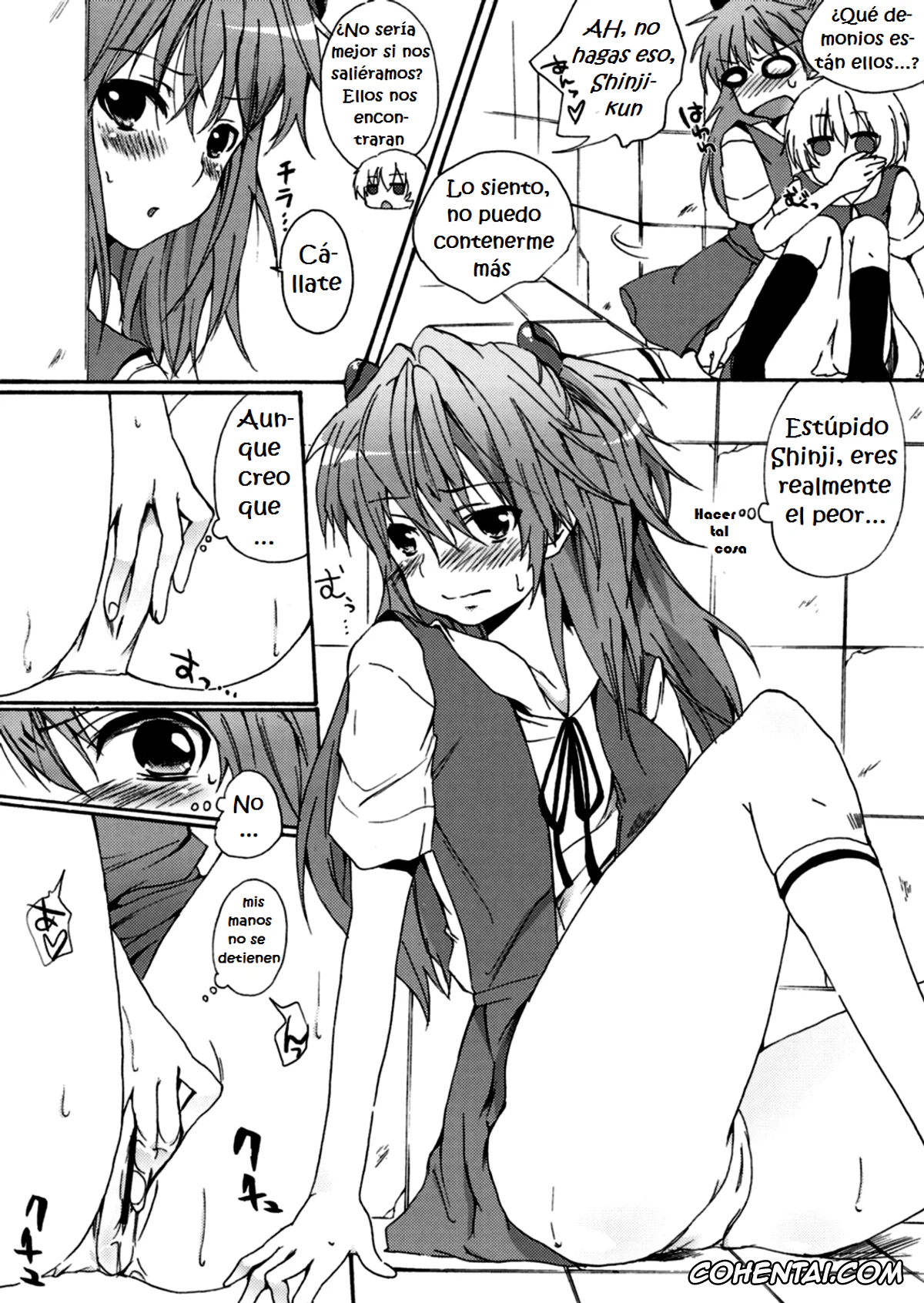 Neon Genesis Evangelion hentai, Asuka Langley Soryu hentai, Mari Illustrious Makinami hentai, Rei Ayanami hentai, Shinji Ikari hentai, Makinami Hokan Keikaku (Neon Genesis Evangelion), pagina 9