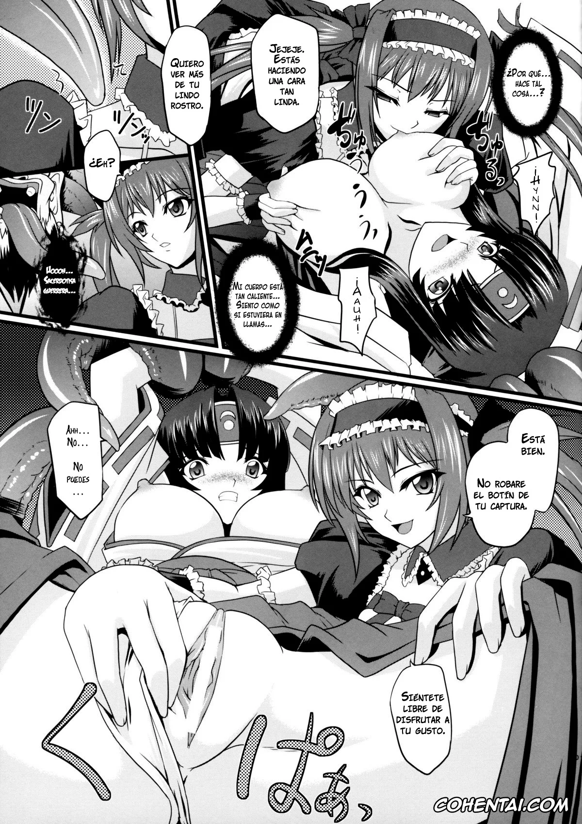 Queen's Blade porno, Tomoe porno, Musha Miko Dajoku Emaki (Queen’s Blade), pagina 8