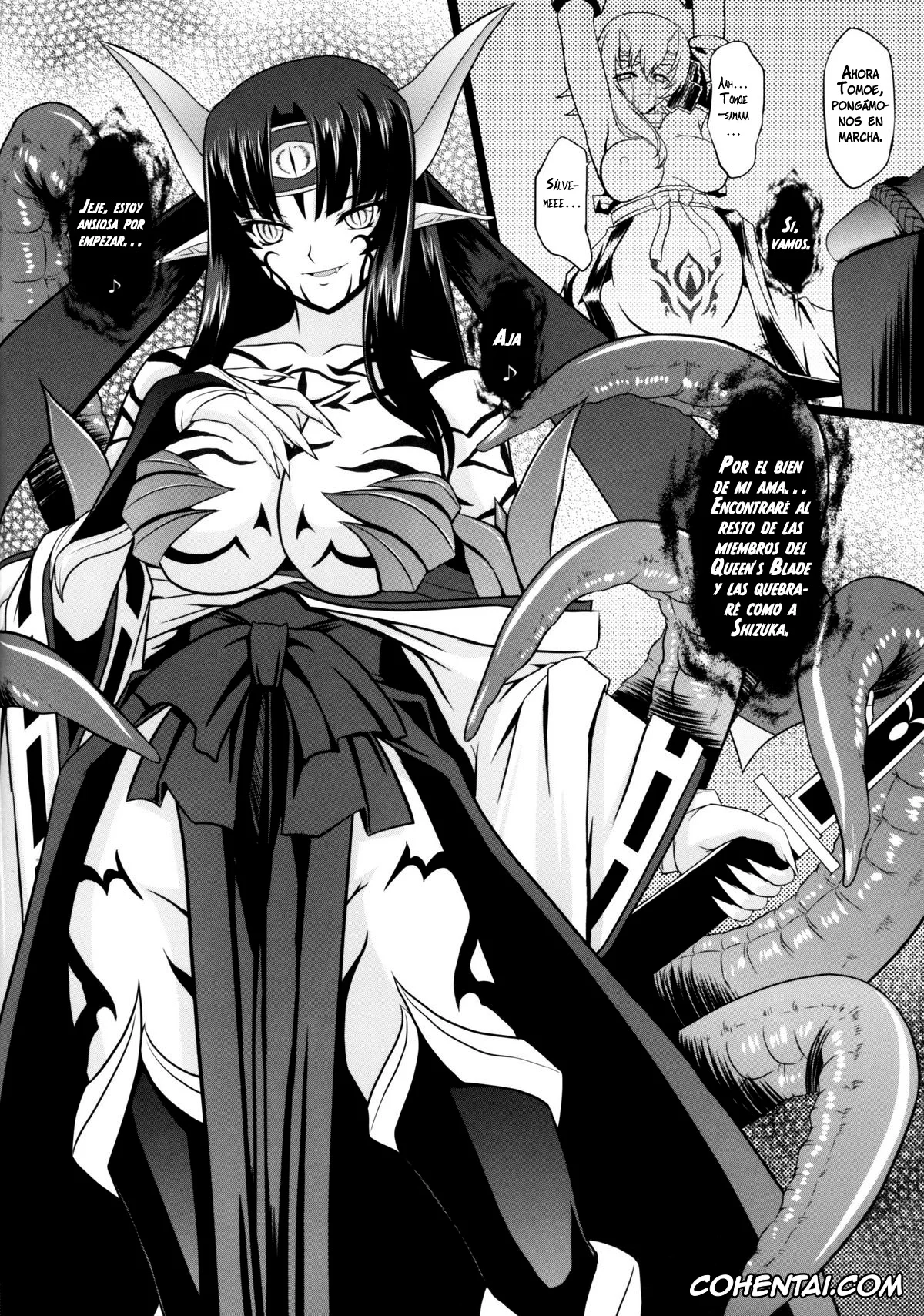 Queen's Blade porno, Tomoe porno, Musha Miko Dajoku Emaki (Queen’s Blade), pagina 23