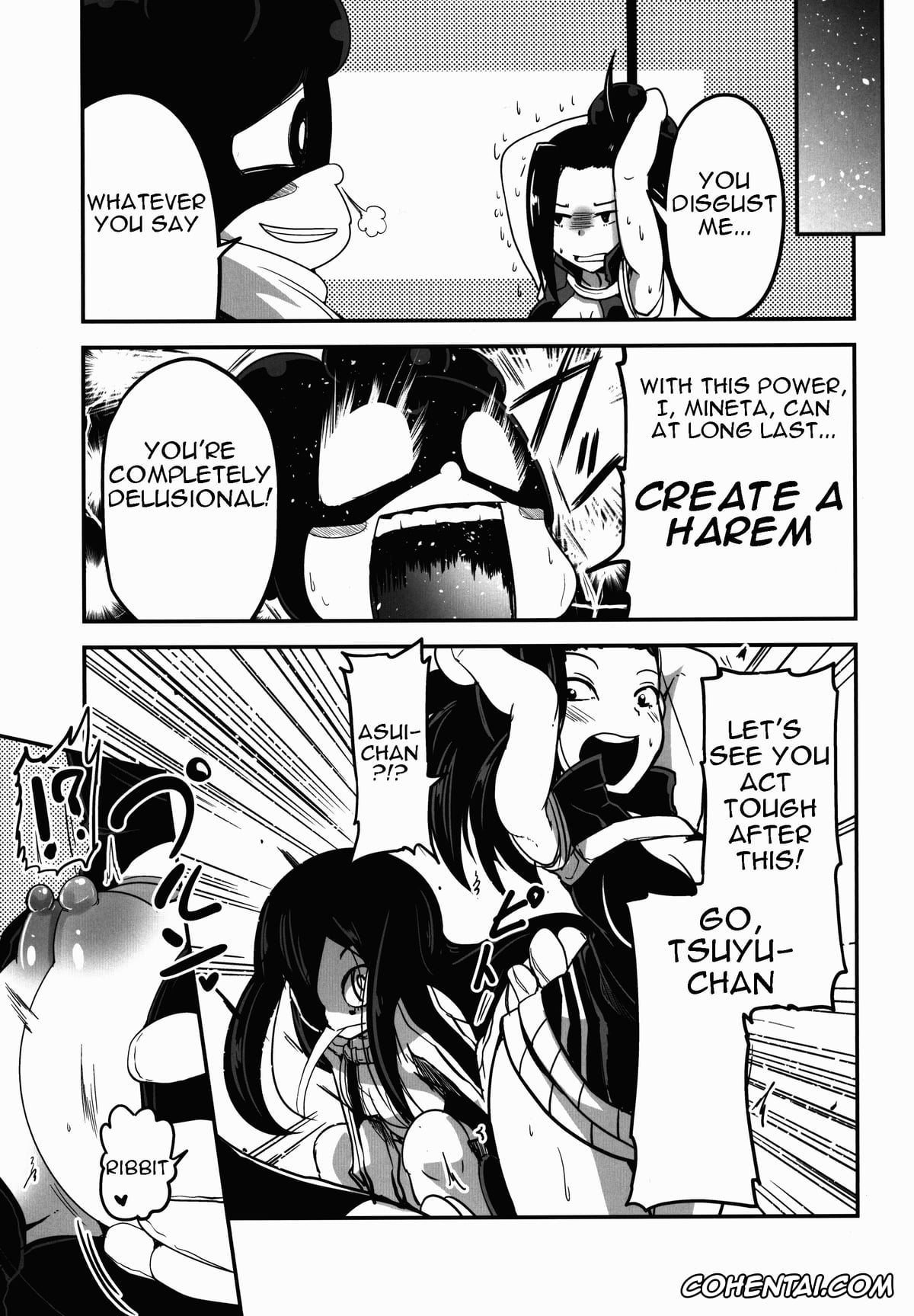 My Hero Academia | Boku No Hero Academia hentai, Minoru Mineta hentai, Momo Yaoyorozu hentai, Tsuyu Asui hentai, Yaoyoroppai to Kerokero (Boku no Hero Academia), pagina 9
