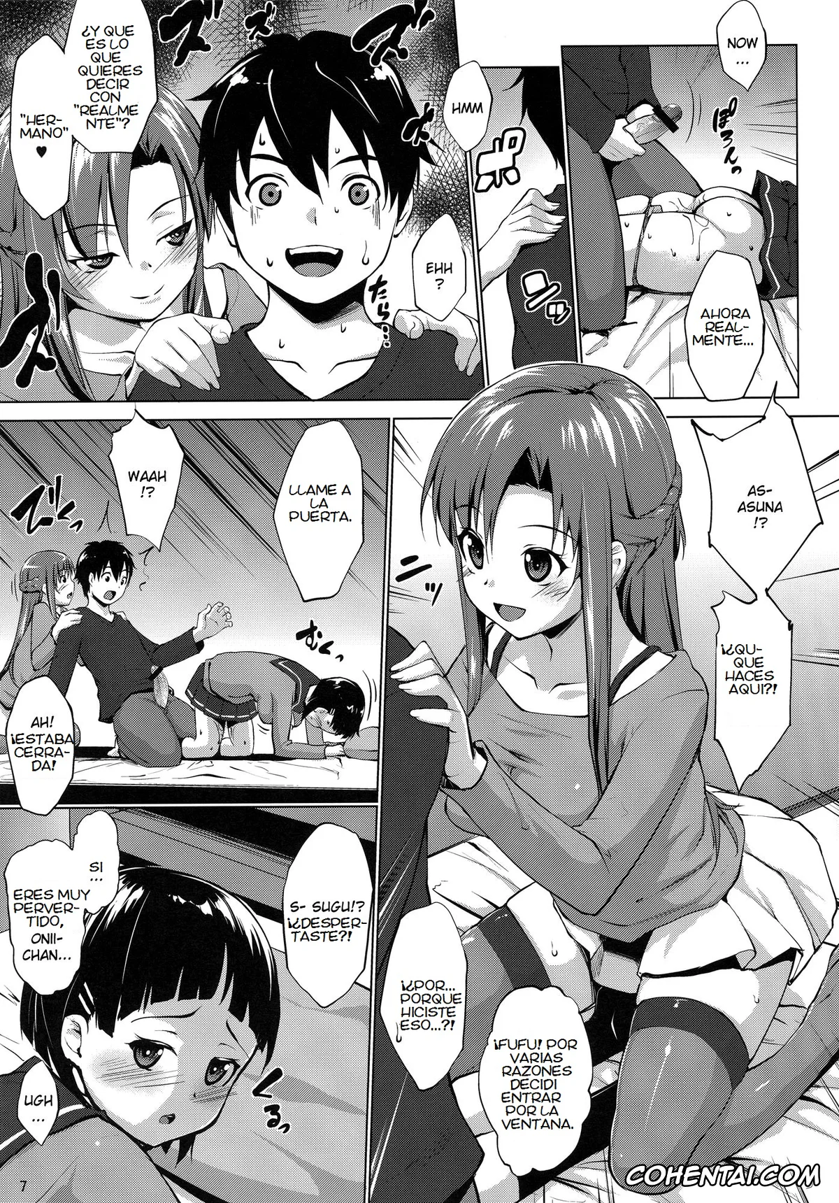 Sword Art Online porno, Asuna Yuuki porno, Kazuto Kirigaya | Kirito porno, Suguha Kirigaya porno, Ai no Katachi 2 (Sword Art Online), pagina 5