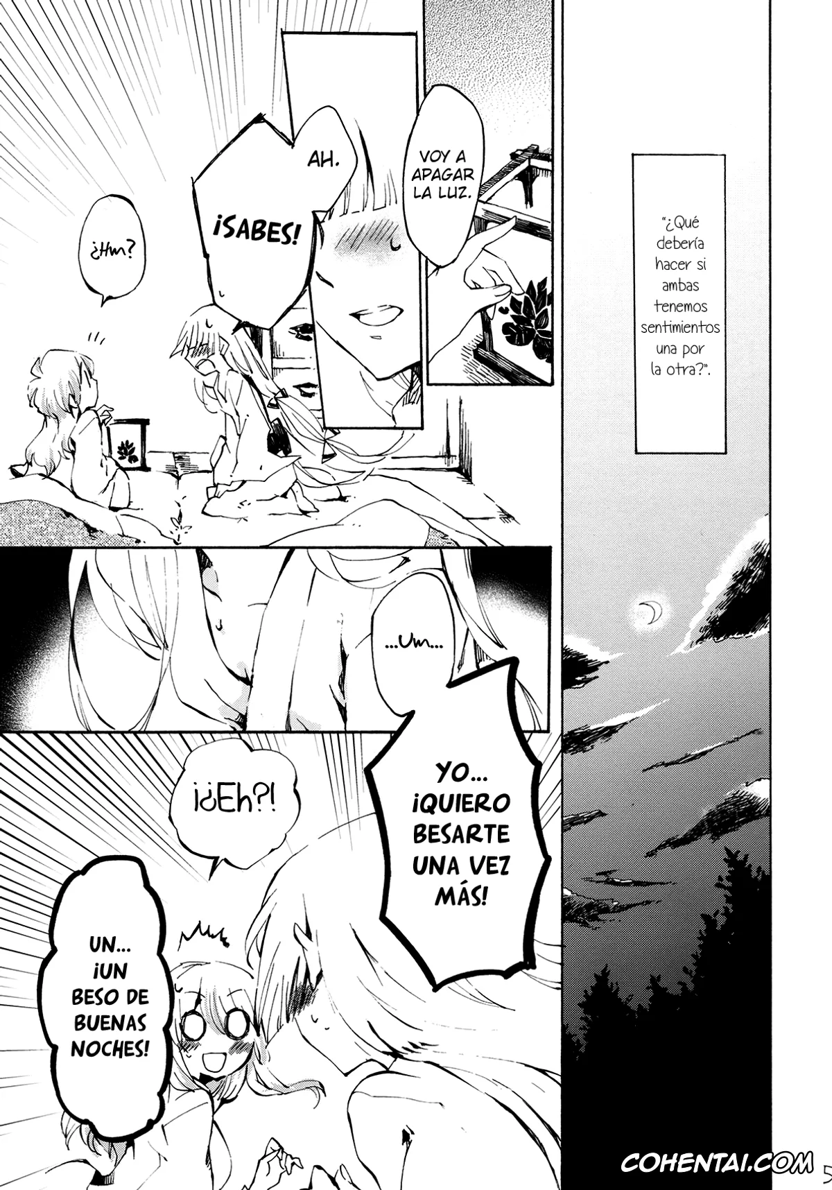 Touhou Project porno, Fujiwara No Mokou porno, Keine Kamishirasawa porno, Yawarakana Pulse (Touhou Project), pagina 5