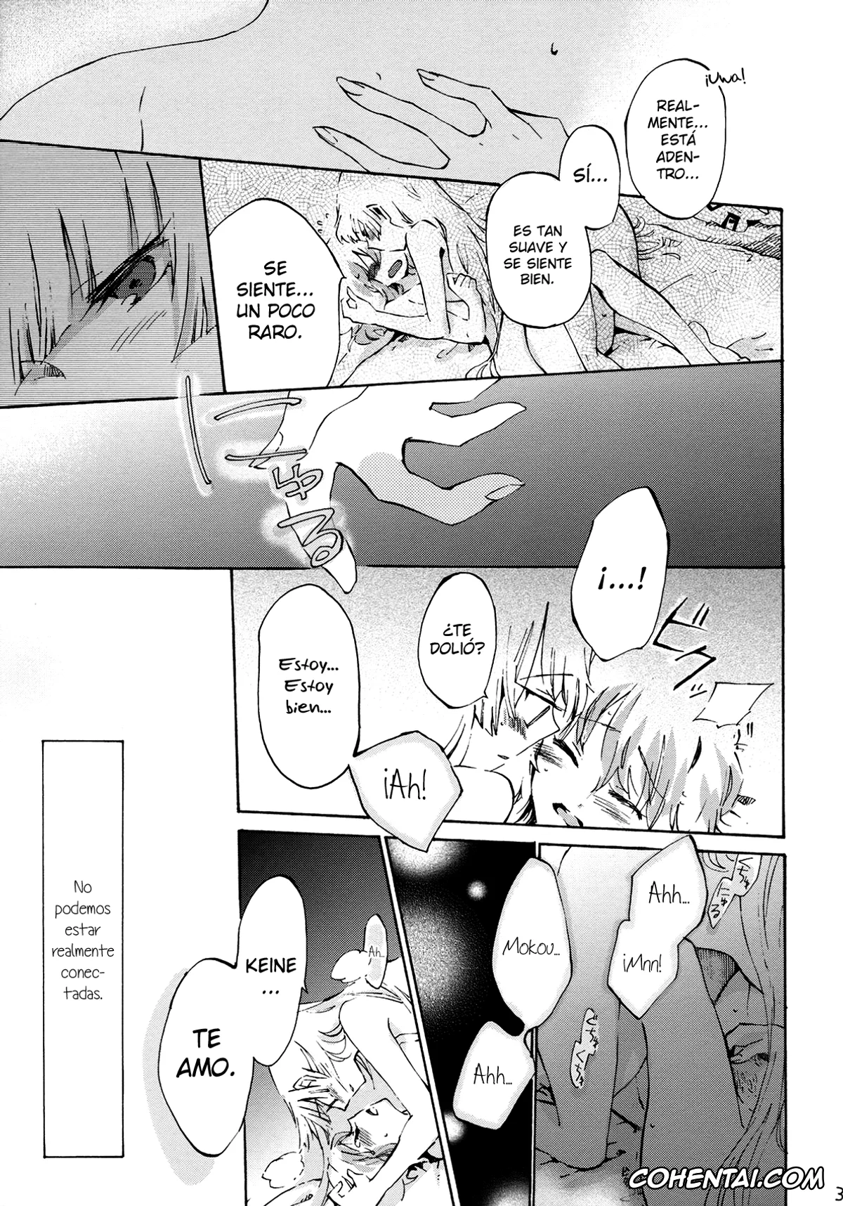 Touhou Project hentai, Fujiwara No Mokou hentai, Keine Kamishirasawa hentai, Yawarakana Pulse (Touhou Project), pagina 39