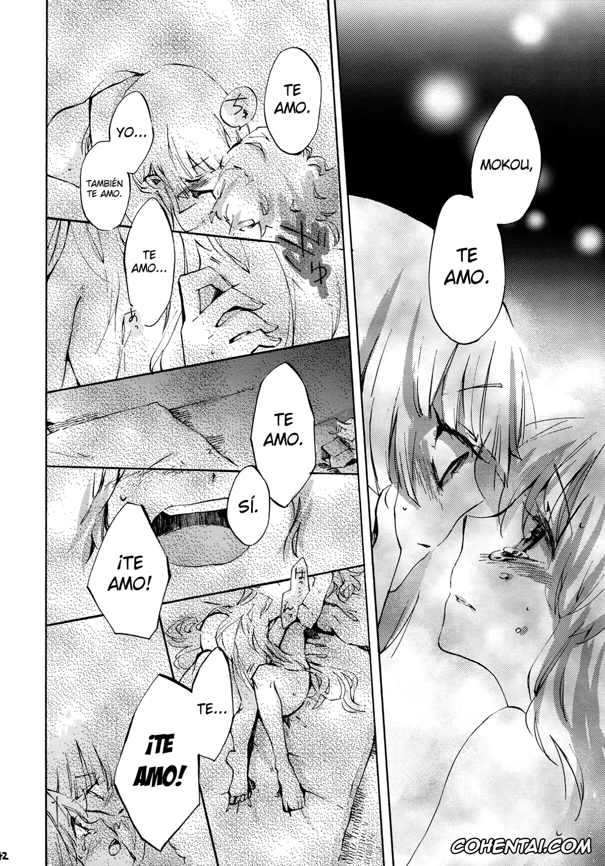 Touhou Project hentai, Fujiwara No Mokou hentai, Keine Kamishirasawa hentai, Yawarakana Pulse (Touhou Project), pagina 42