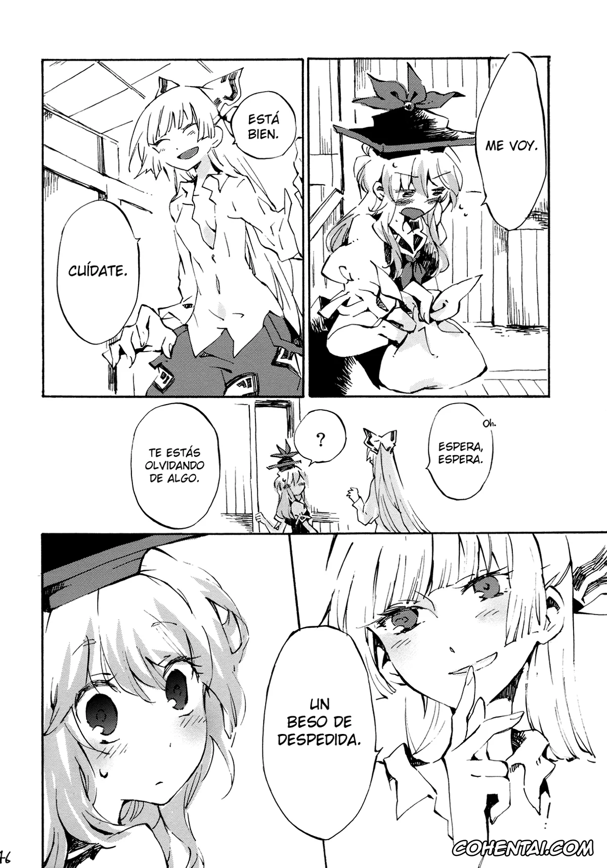 Touhou Project xxx, Fujiwara No Mokou xxx, Keine Kamishirasawa xxx, Yawarakana Pulse (Touhou Project), pagina 46