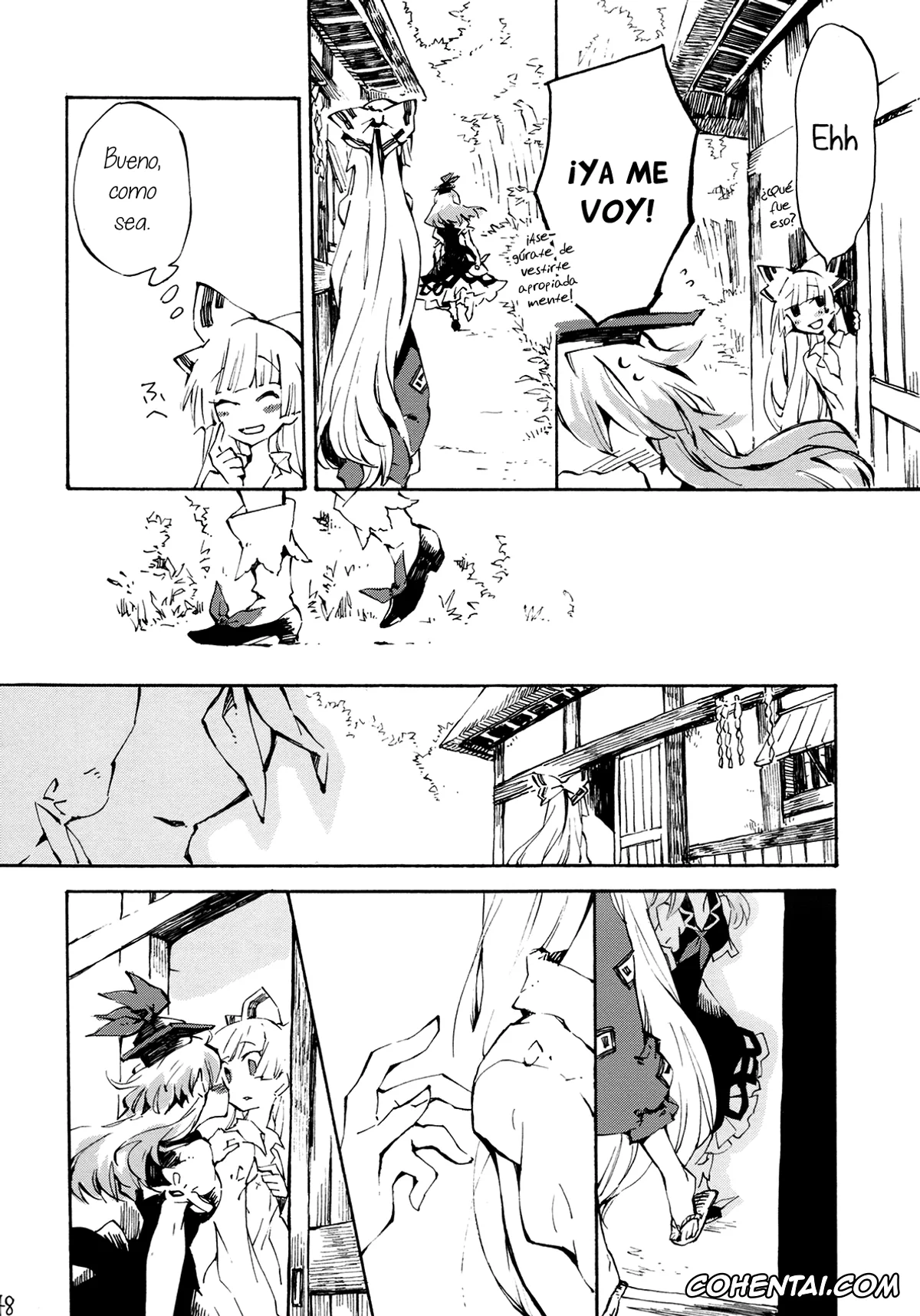 Touhou Project hentai, Fujiwara No Mokou hentai, Keine Kamishirasawa hentai, Yawarakana Pulse (Touhou Project), pagina 48