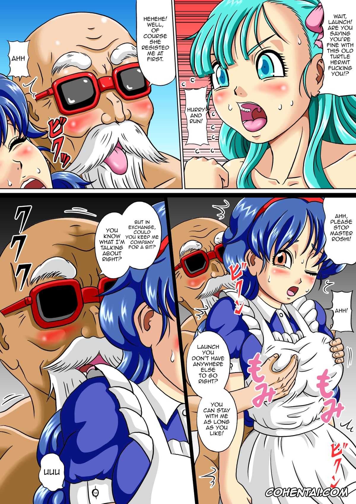 Dragon Ball porno, Bulma Briefs porno, krillin porno, Lunch porno, Master Roshi porno, Yamcha porno, Kame Sennin no Bitch Choukyou (Dragon Ball), pagina 5