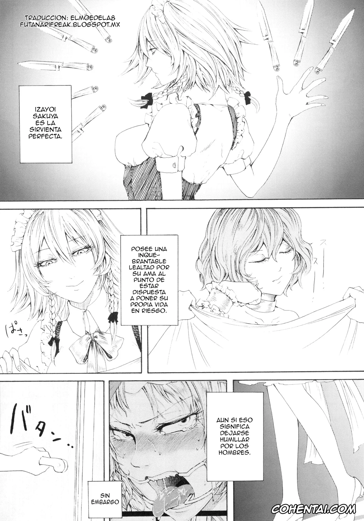 Touhou Project hentai, Sakuya Izayoi hentai, Sakuya Yokubou Gyakuten (Touhou Project), pagina 3