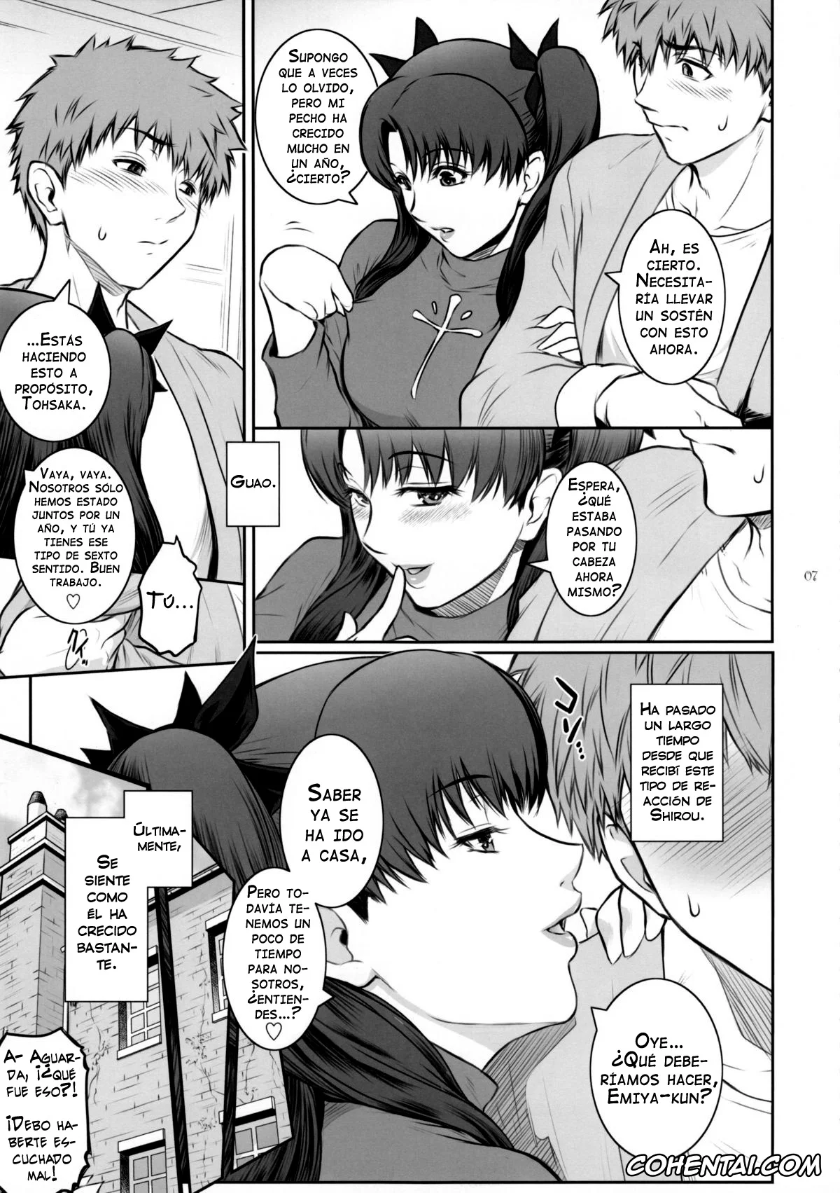 Fate/stay night xxx, Rin Tosaka xxx, Shirou Emiya xxx, Unusual Bedtime Working (Fate/stay night), pagina 7