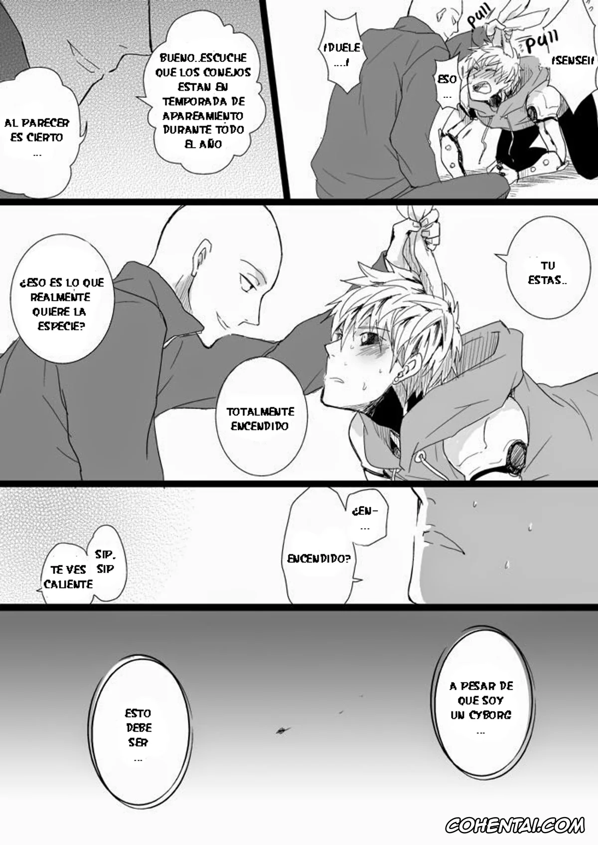 One Punch Man xxx, Genos xxx, Saitama xxx, Usamimi Jeno Manga 2 (One Punch Man), pagina 4