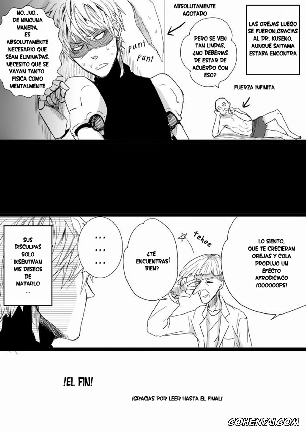 One Punch Man porno, Genos porno, Saitama porno, Usamimi Jeno Manga 2 (One Punch Man), pagina 11