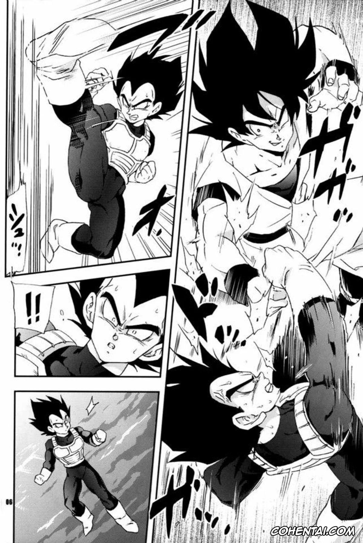 Dragon Ball Z hentai, Bardock hentai, Son Goku hentai, Vegeta hentai, Kemono-tachi wa Furusato o Mezasu (Dragon Ball Z), pagina 3