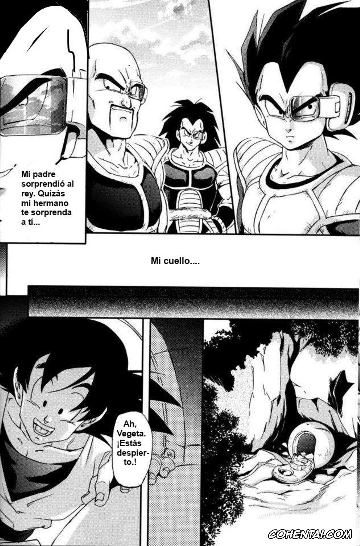 Dragon Ball Z hentai, Bardock hentai, Son Goku hentai, Vegeta hentai, Kemono-tachi wa Furusato o Mezasu (Dragon Ball Z), pagina 15