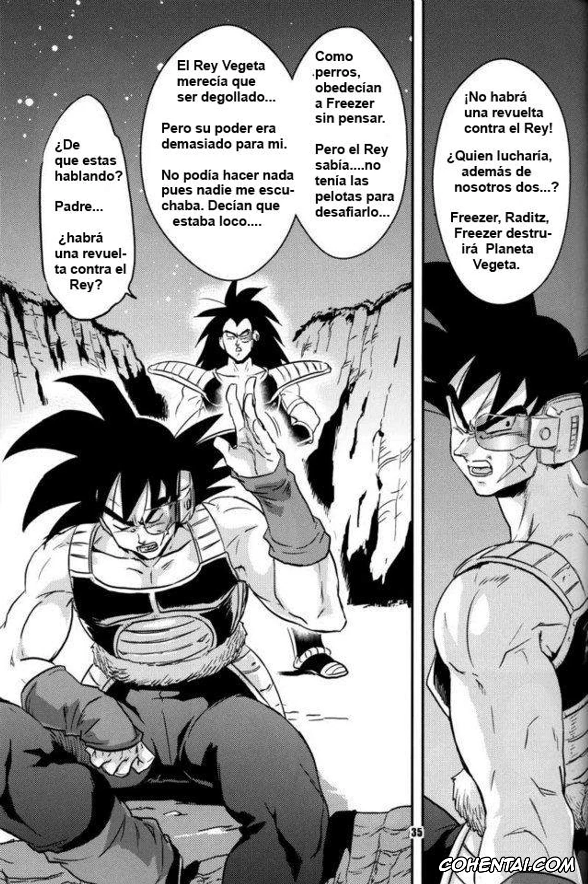 Dragon Ball Z hentai, Bardock hentai, Son Goku hentai, Vegeta hentai, Kemono-tachi wa Furusato o Mezasu (Dragon Ball Z), pagina 30