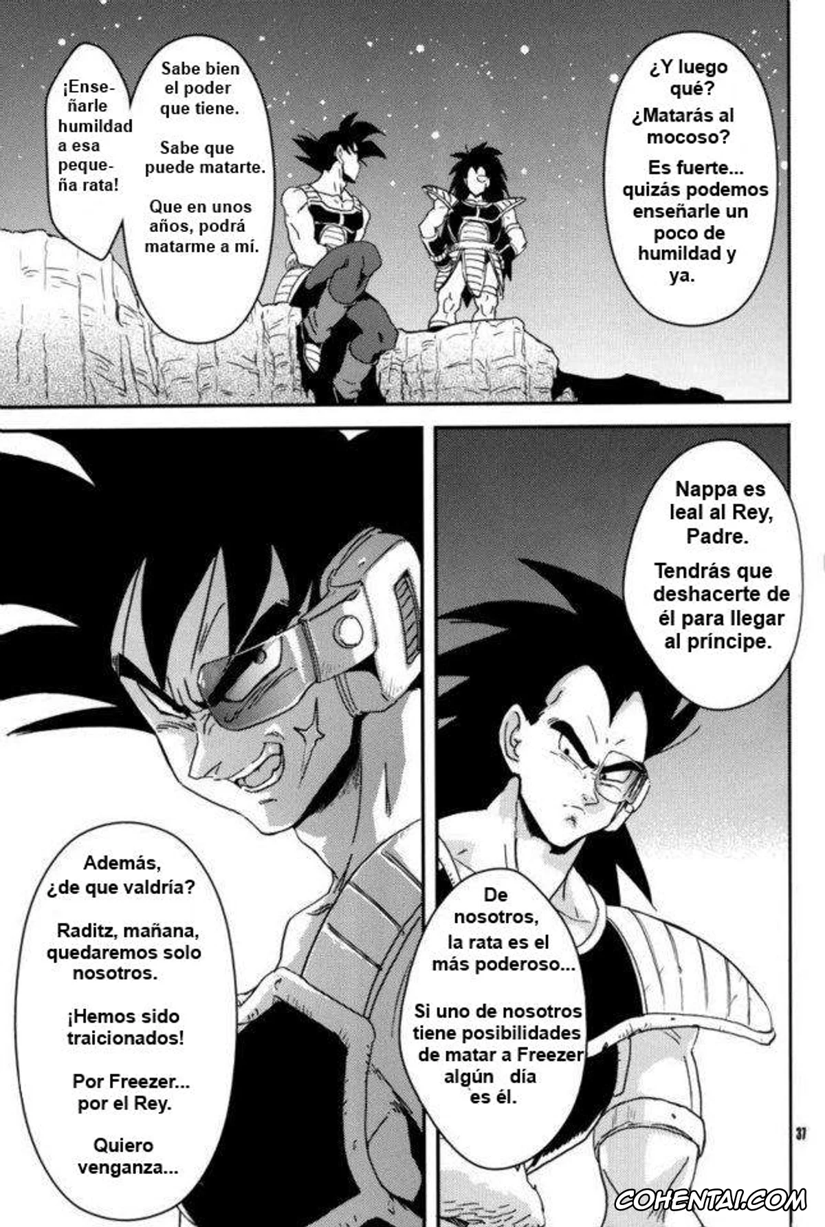 Dragon Ball Z hentai, Bardock hentai, Son Goku hentai, Vegeta hentai, Kemono-tachi wa Furusato o Mezasu (Dragon Ball Z), pagina 33
