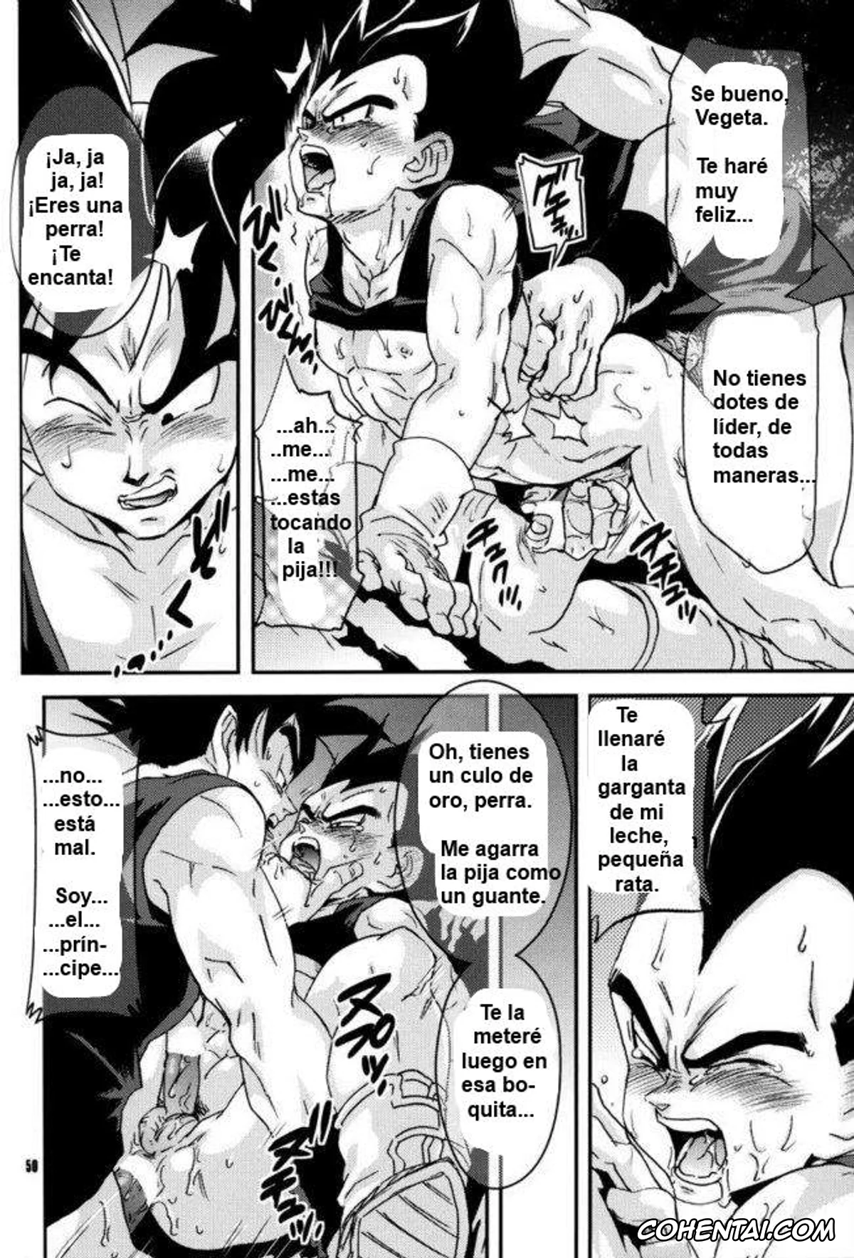 Dragon Ball Z hentai, Bardock hentai, Son Goku hentai, Vegeta hentai, Kemono-tachi wa Furusato o Mezasu (Dragon Ball Z), pagina 48