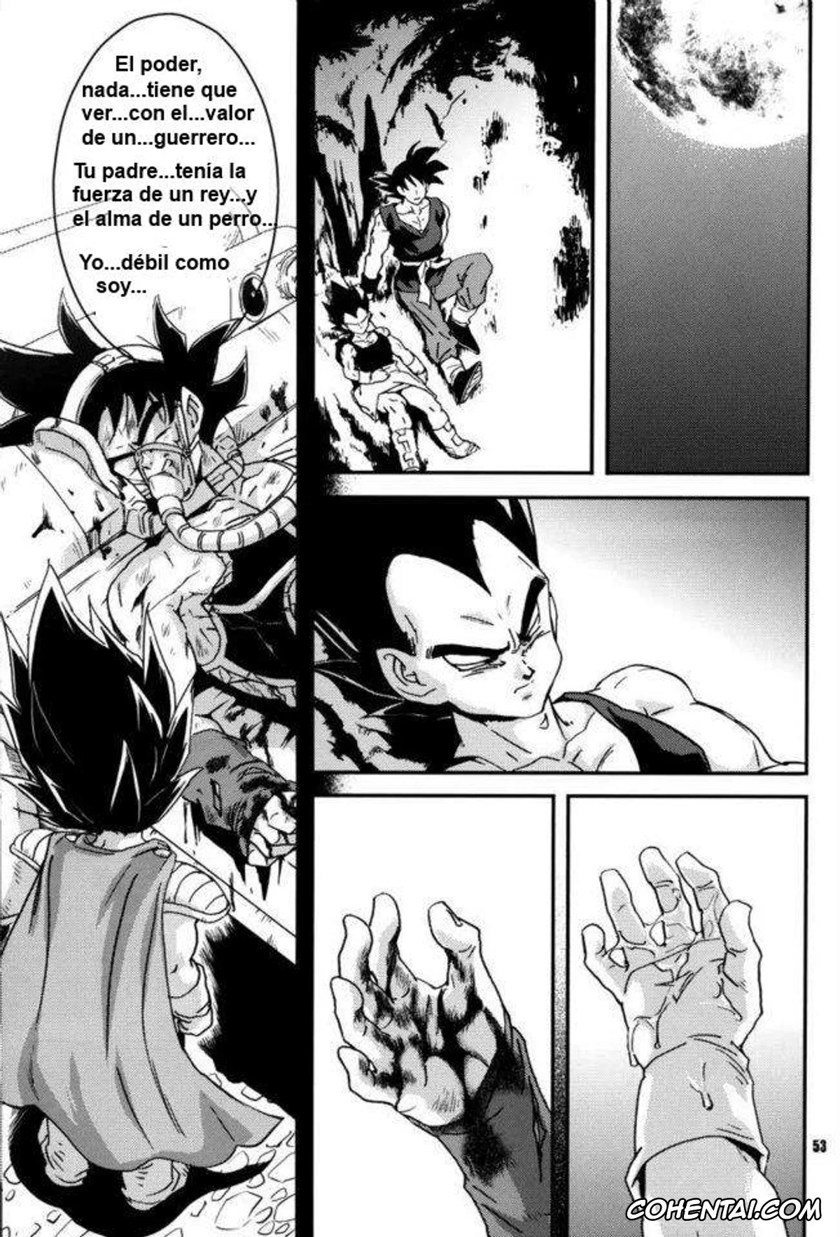 Dragon Ball Z hentai, Bardock hentai, Son Goku hentai, Vegeta hentai, Kemono-tachi wa Furusato o Mezasu (Dragon Ball Z), pagina 51