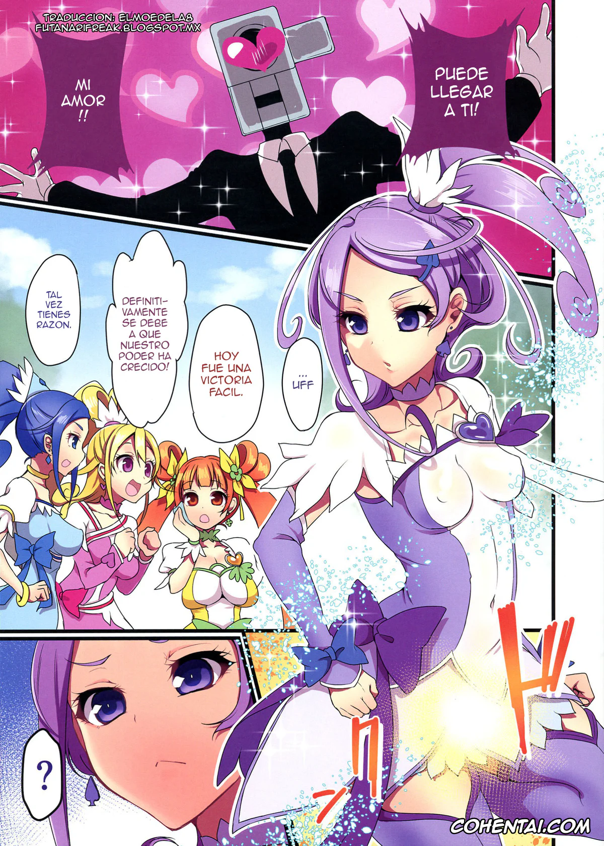 Dokidoki! Precure hentai, Cure Diamond | Rikka Hishikawa hentai, Cure Heart | Mana Aida hentai, Cure Rosetta | Alice Yotsuba hentai, Cure Sword | Makoto Kenzaki hentai, Futa Sword (Dokidoki! Precure), pagina 3