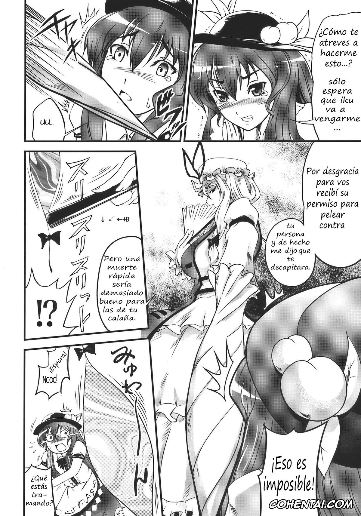 Touhou Project hentai, Tenshi Hinanai hentai, Yukari Yakumo hentai, Touhou Hisouchin (Touhou Project), pagina 6