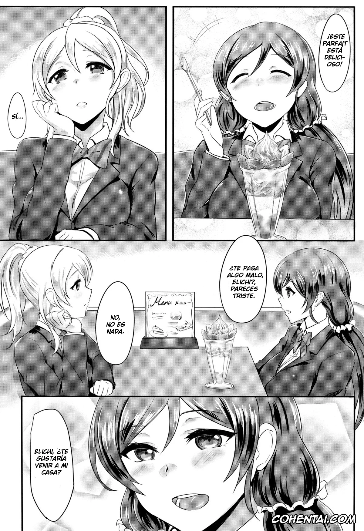Love Live! xxx, Eli Ayase xxx, Nozomi Tojo xxx, Michitarita Lonely (Love Live!), pagina 4