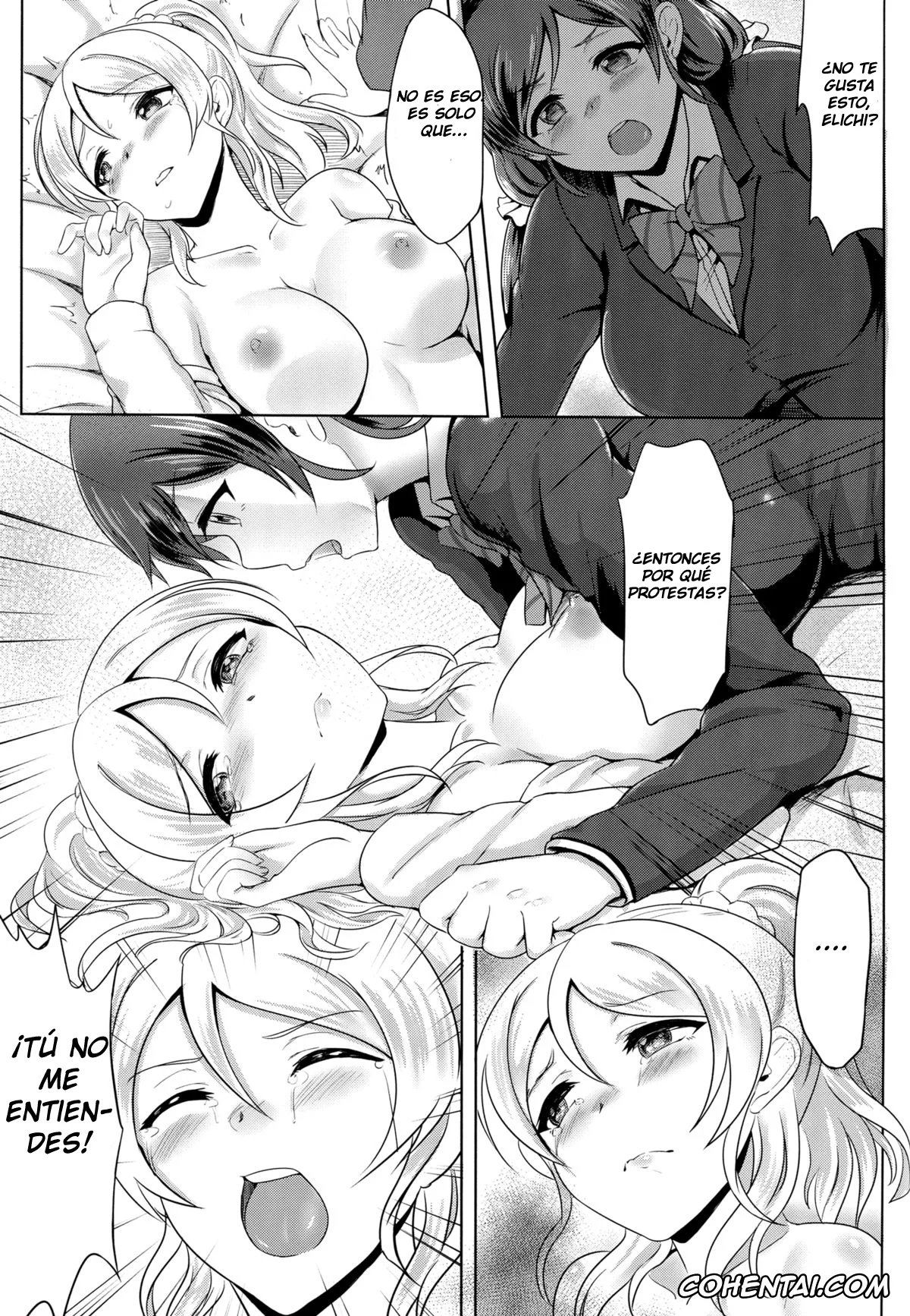 Love Live! hentai, Eli Ayase hentai, Nozomi Tojo hentai, Michitarita Lonely (Love Live!), pagina 12
