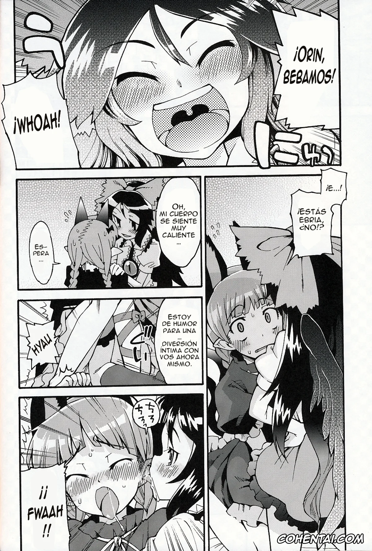 Touhou Project porno, Rin Kaenbyou porno, Utsuho Reiuji porno, Neko to Karasu wa Satorarezu (Touhou Project), pagina 5