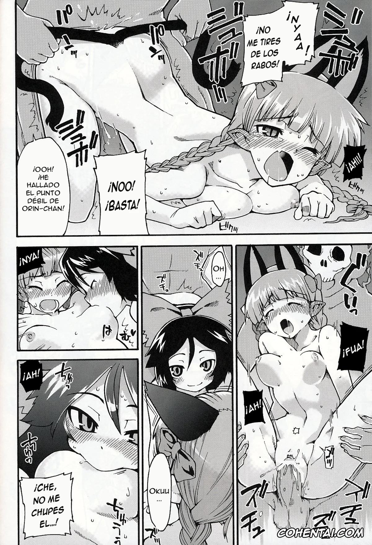 Touhou Project xxx, Rin Kaenbyou xxx, Utsuho Reiuji xxx, Neko to Karasu wa Satorarezu (Touhou Project), pagina 19