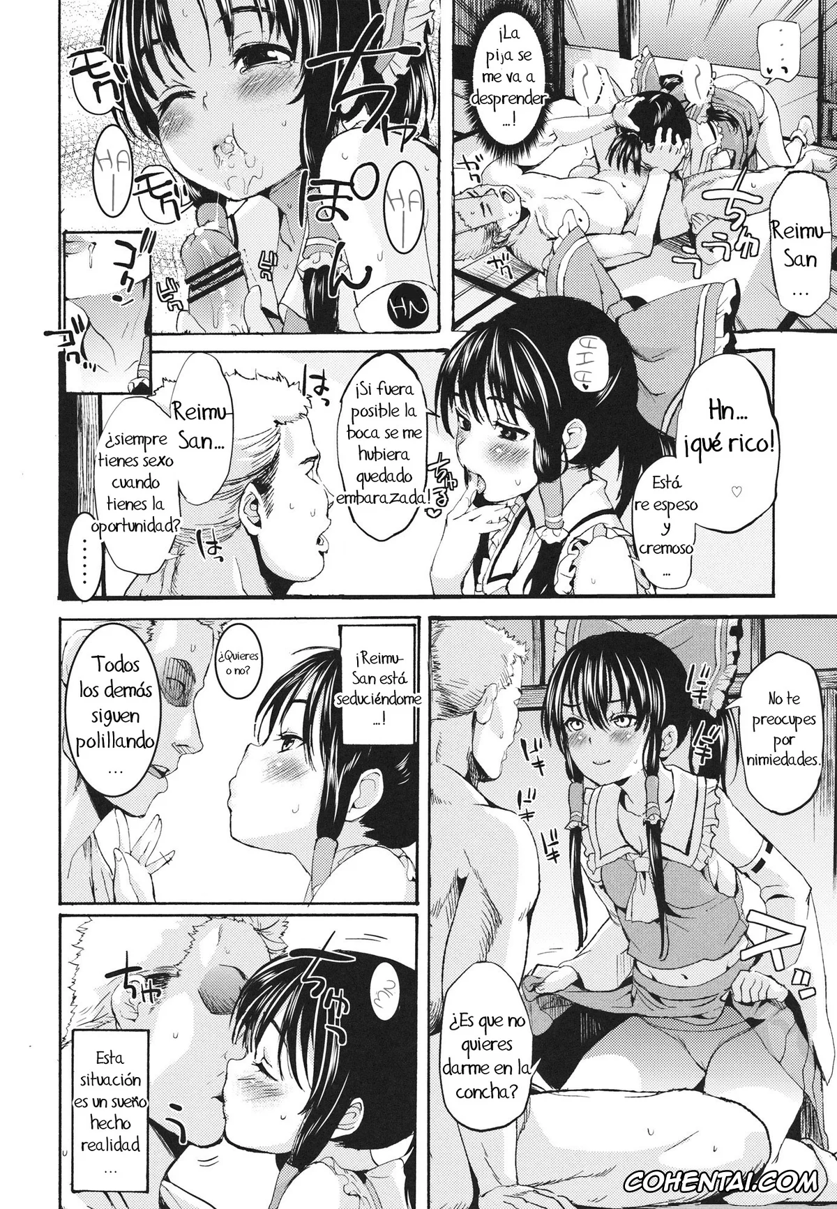 Touhou Project hentai, Reimu Hakurei hentai, Rakuen no Inmu (Touhou Project), pagina 9