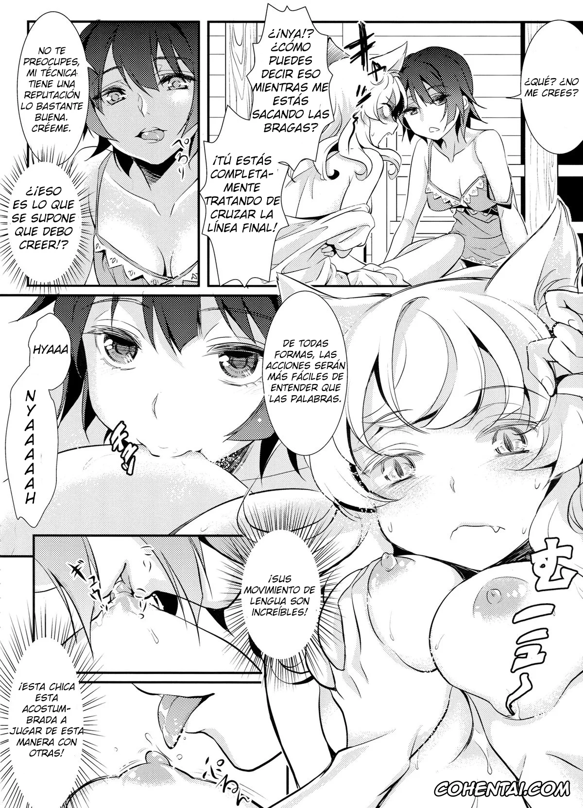 Bakemonogatari xxx, Hitagi Senjougahara xxx, Tsubasa Hanekawa xxx, Neko Douraku (Bakemonogatari), pagina 7