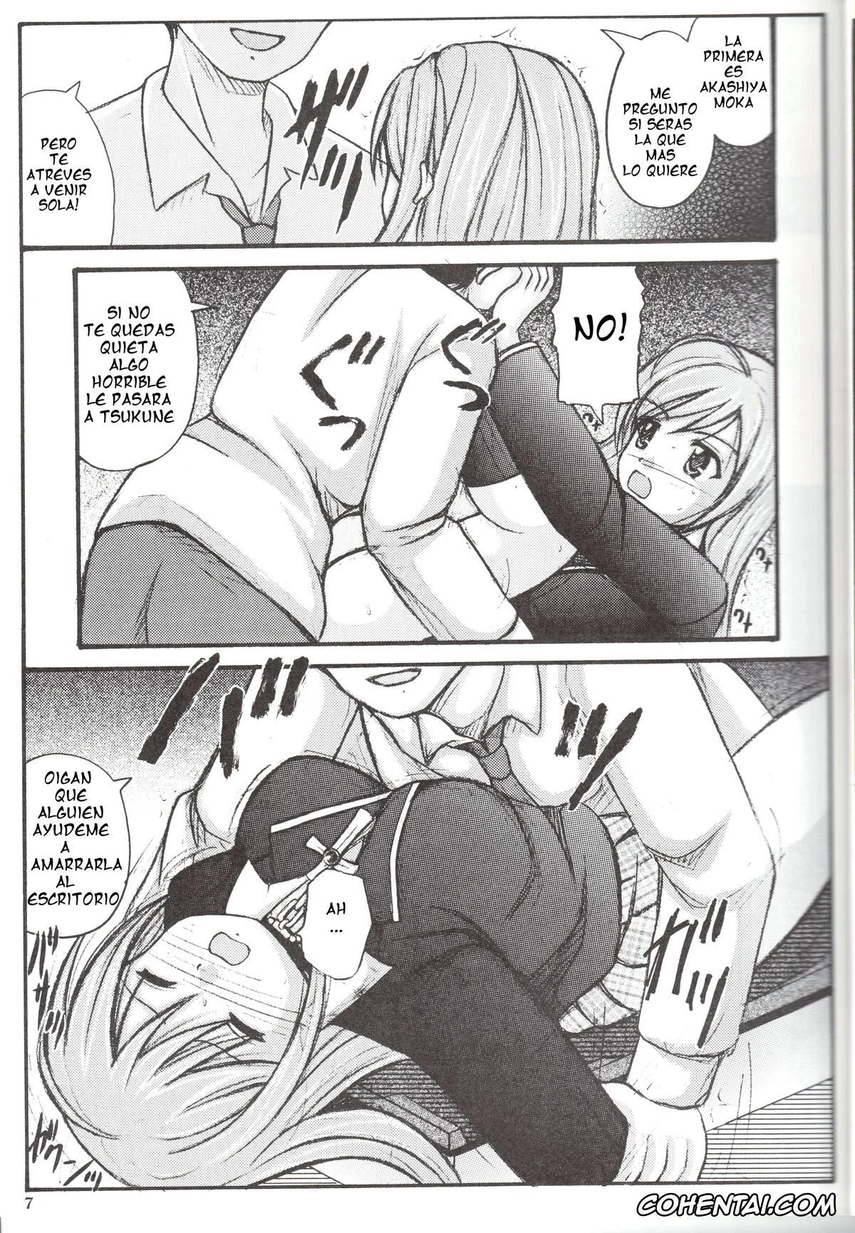 Rosario Vampire porno, Kurumu Kurono porno, Moka Akashiya porno, Yukari Sendo porno, Youkai Gakuen Yuukai Annai (Rosario +Vampire), pagina 8