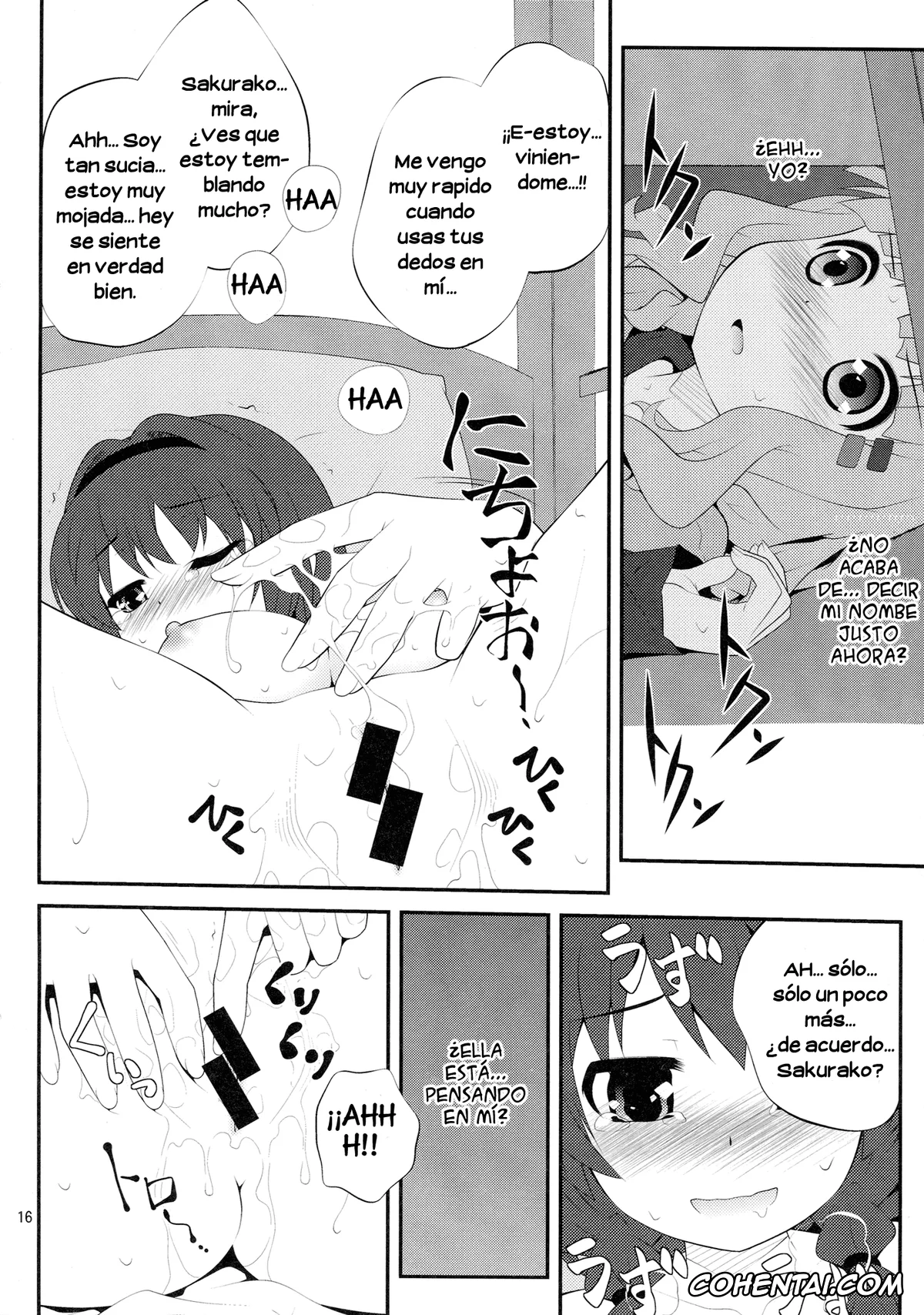 YuruYuri hentai, Himawari Furutani hentai, Sakurako Ohmuro hentai, Himegoto Flowers (YuruYuri), pagina 15