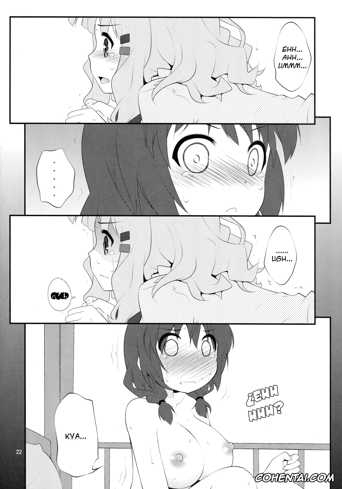 YuruYuri hentai, Himawari Furutani hentai, Sakurako Ohmuro hentai, Himegoto Flowers (YuruYuri), pagina 21