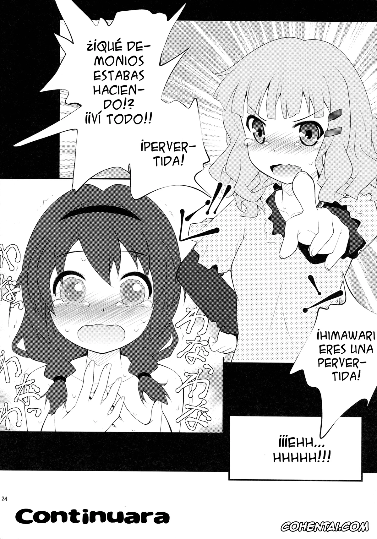 YuruYuri porno, Himawari Furutani porno, Sakurako Ohmuro porno, Himegoto Flowers (YuruYuri), pagina 23