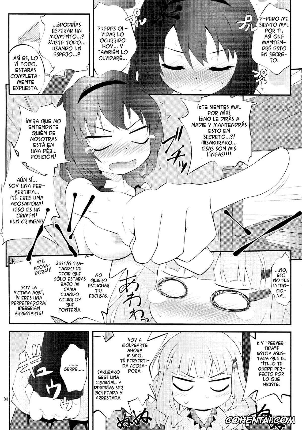 YuruYuri hentai, Himawari Furutani hentai, Sakurako Ohmuro hentai, Himegoto Flowers 2 (YuruYuri), pagina 3
