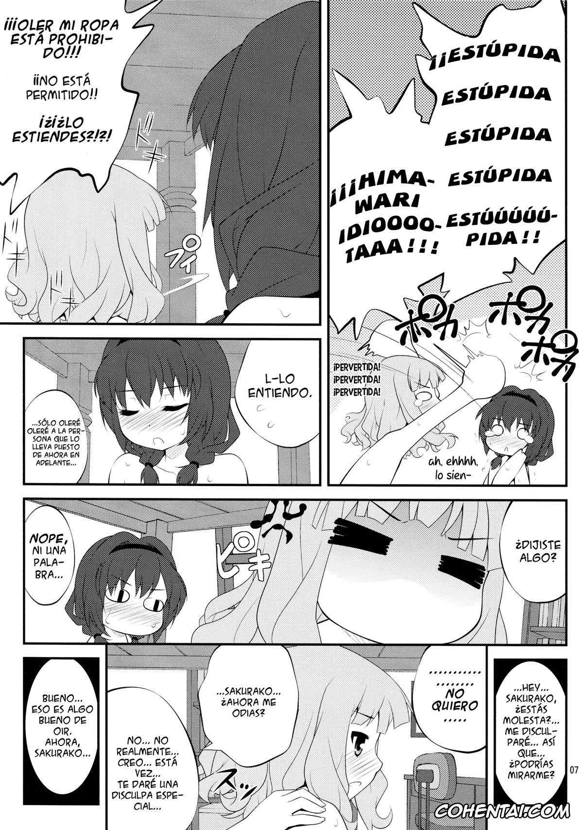 YuruYuri hentai, Himawari Furutani hentai, Sakurako Ohmuro hentai, Himegoto Flowers 3 (YuruYuri), pagina 6