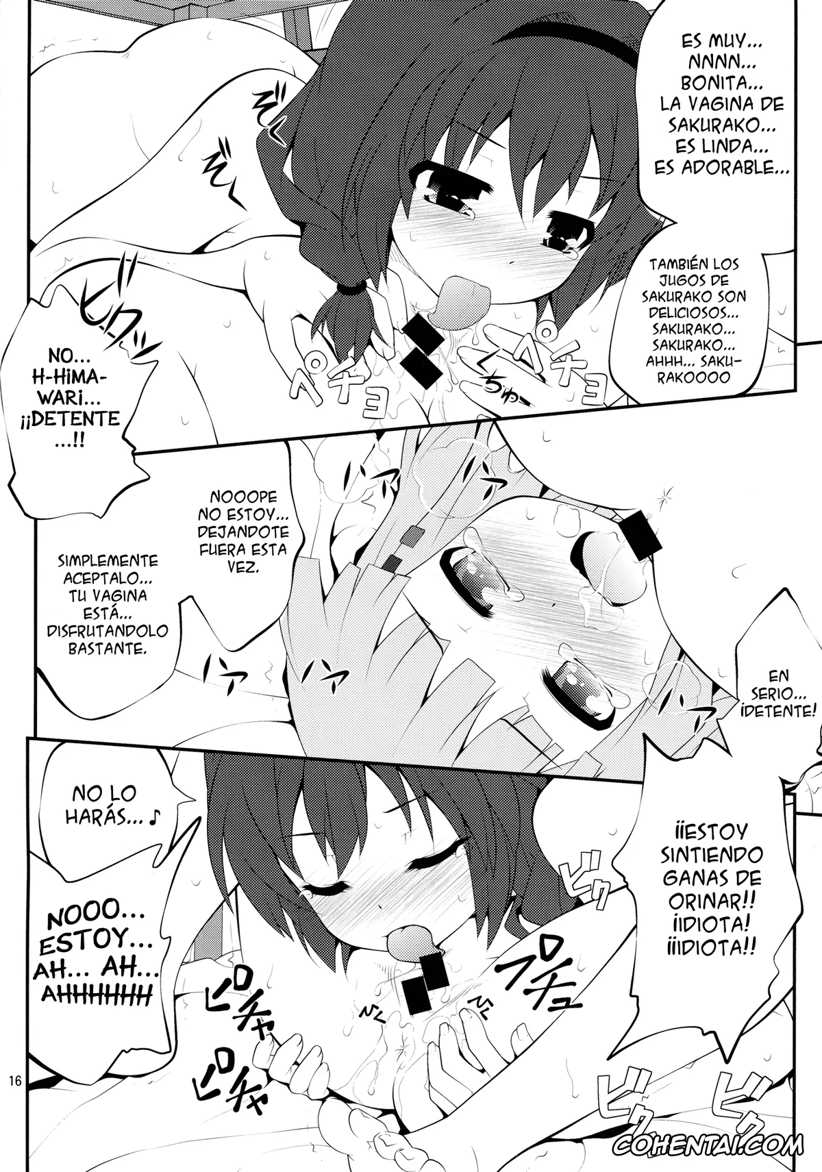 YuruYuri hentai, Himawari Furutani hentai, Sakurako Ohmuro hentai, Himegoto Flowers 3 (YuruYuri), pagina 15