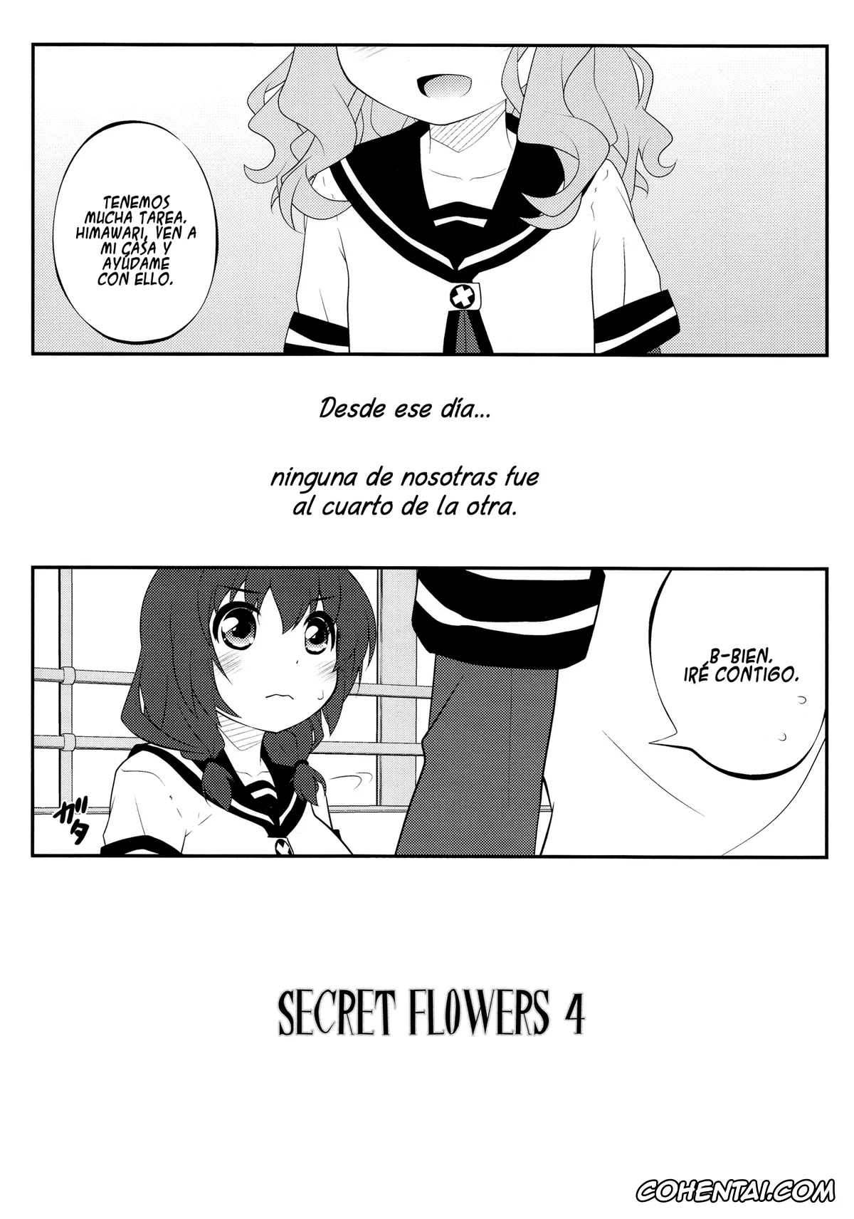 YuruYuri xxx, Himawari Furutani xxx, Sakurako Ohmuro xxx, Himegoto Flowers 4 (YuruYuri), pagina 4
