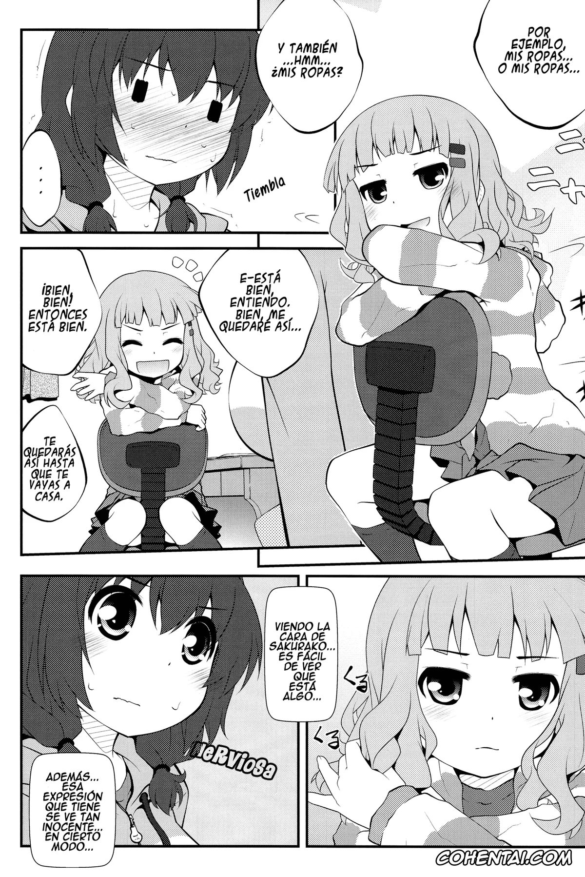 YuruYuri hentai, Himawari Furutani hentai, Sakurako Ohmuro hentai, Himegoto Flowers 4 (YuruYuri), pagina 6