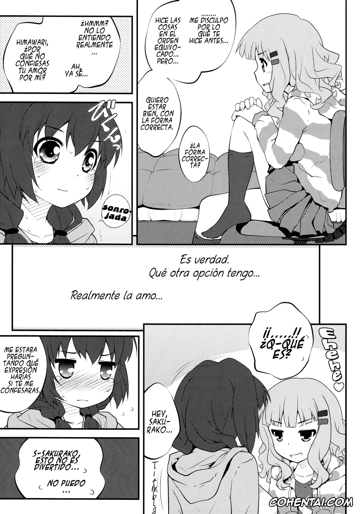 YuruYuri hentai, Himawari Furutani hentai, Sakurako Ohmuro hentai, Himegoto Flowers 4 (YuruYuri), pagina 12