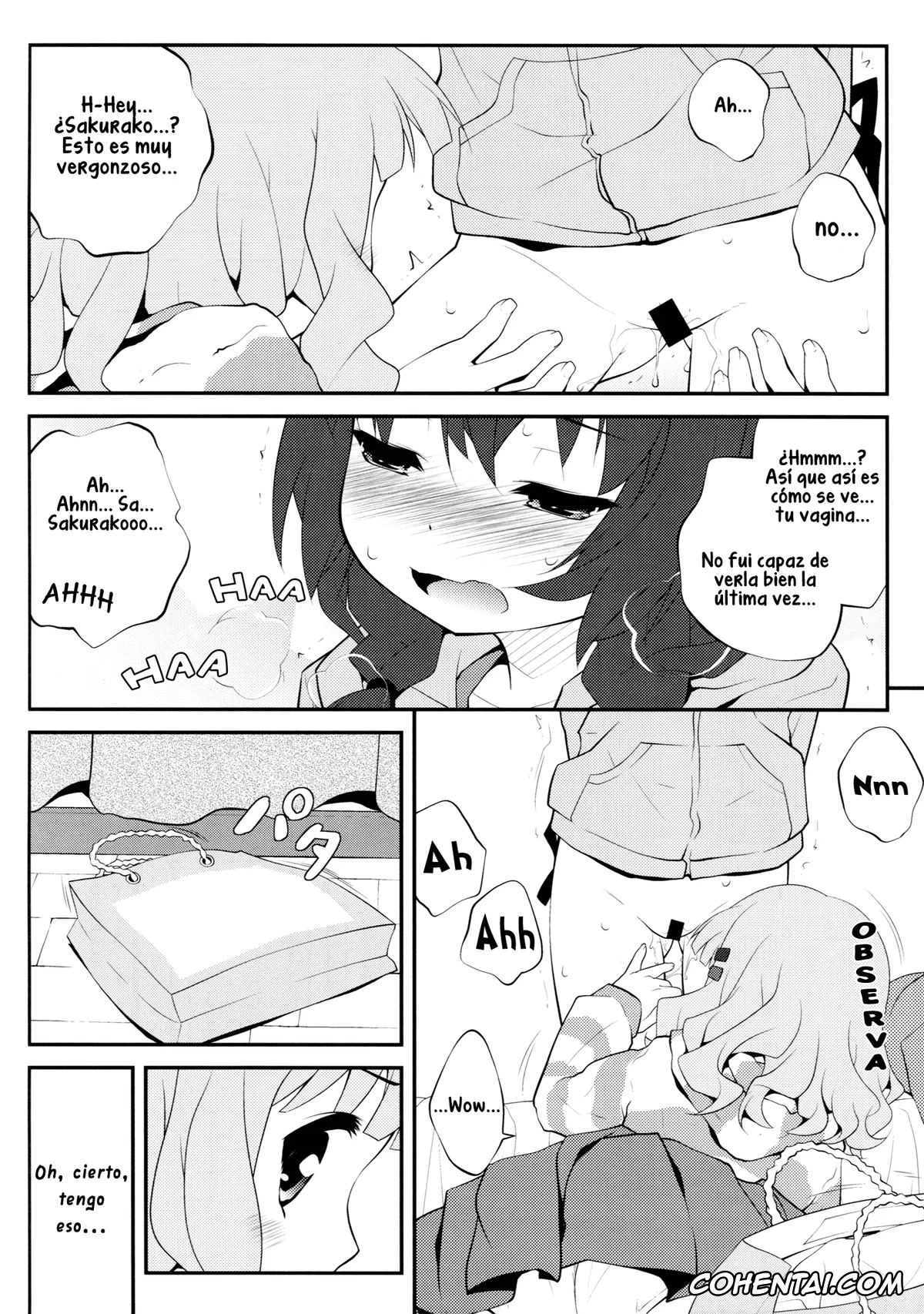 YuruYuri hentai, Hanako Oomuro hentai, Himawari Furutani hentai, Sakurako Ohmuro hentai, Himegoto Flowers 5 (YuruYuri), pagina 6