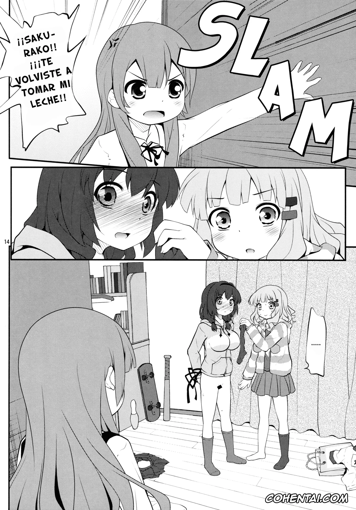 YuruYuri porno, Hanako Oomuro porno, Himawari Furutani porno, Sakurako Ohmuro porno, Himegoto Flowers 5 (YuruYuri), pagina 14