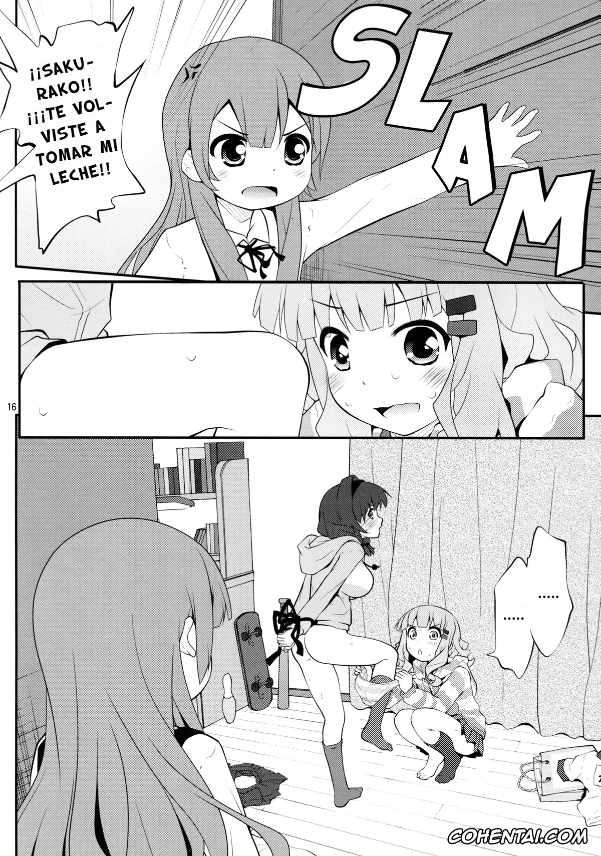 YuruYuri xxx, Hanako Oomuro xxx, Himawari Furutani xxx, Sakurako Ohmuro xxx, Himegoto Flowers 5 (YuruYuri), pagina 16